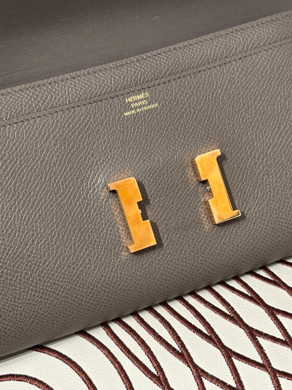 Hermes Constance Wallet Stamp C 錫器灰金扣 100%Authentic, 90%New 