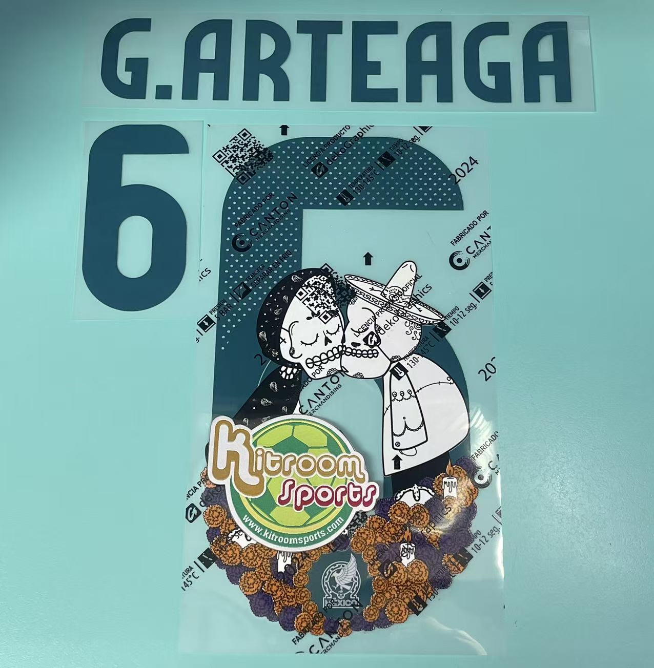 2024 Mexico Día de los Muertos Away Nameset #6 G.ARTEAGA