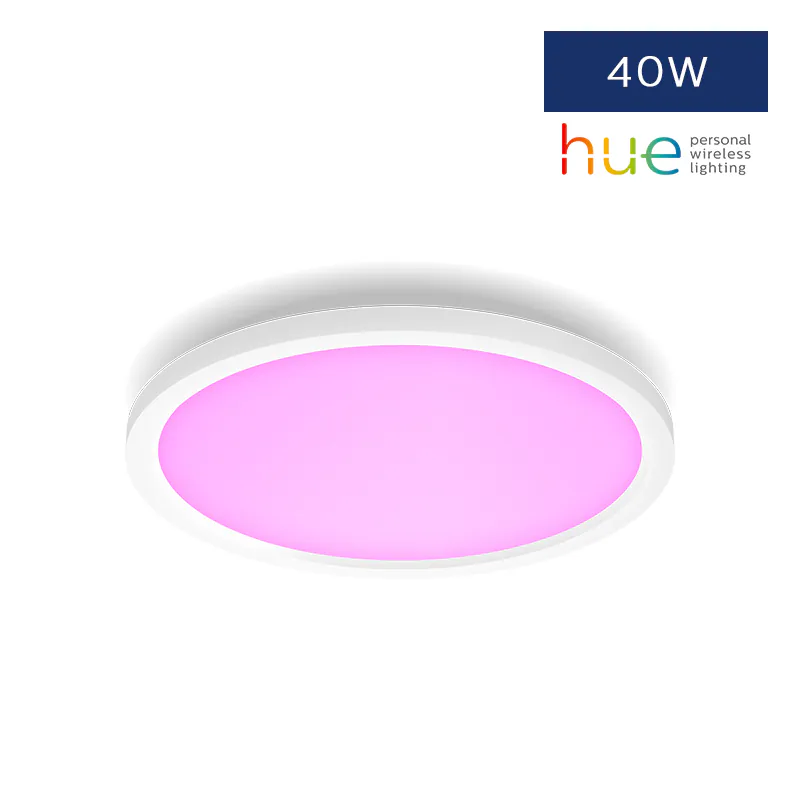 [飛利浦直送 原裝行貨2年保養]  飛利浦 Philips Hue Surimu 圓形吸頂面板燈 – 40W 智能 LED 燈 可調光可調色溫 White Ambiance  Philips Hue Surimu 40W Round Ceiling Light