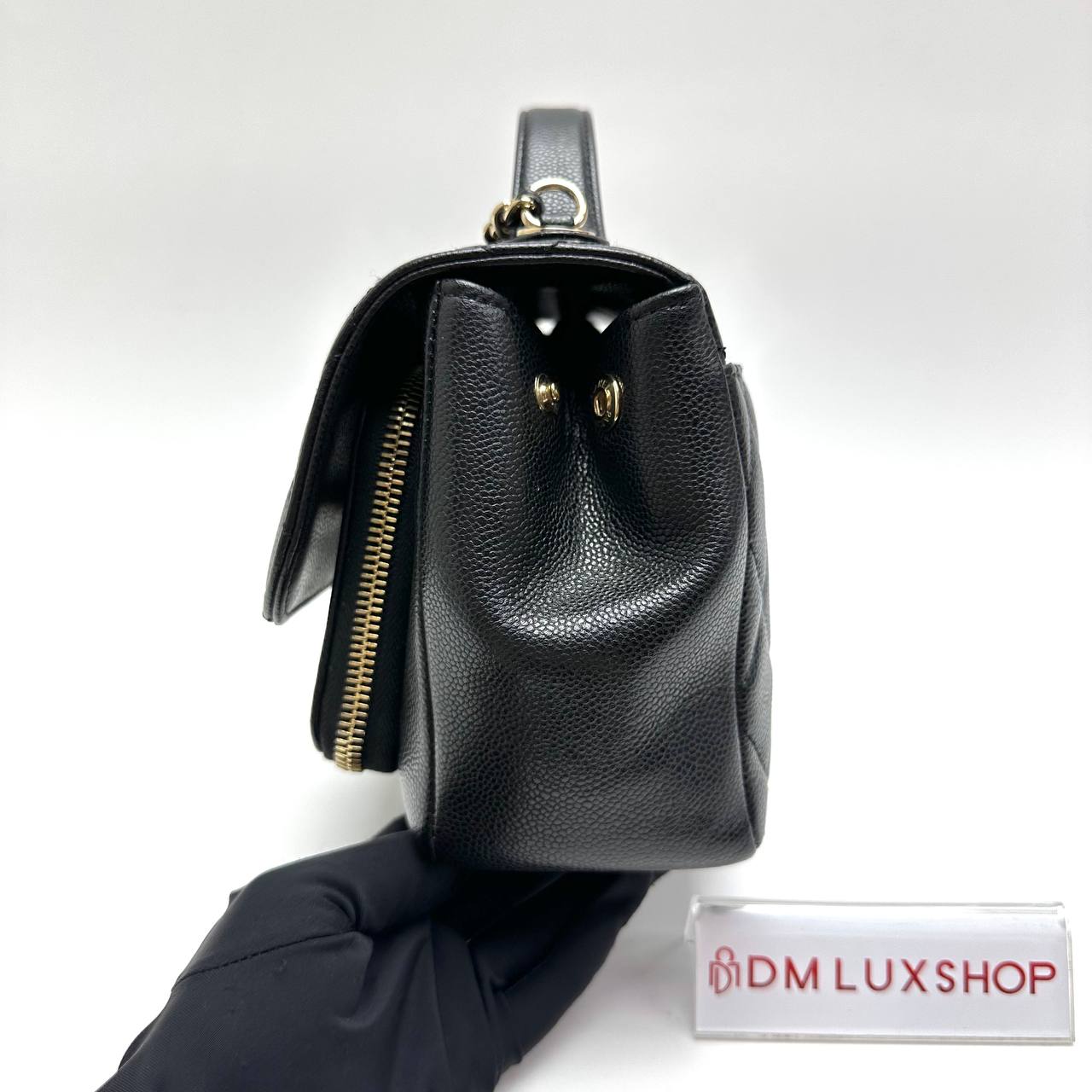 Chanel Black Caviar Small Business Affinity Flap Bag GHW (Serial 30, Y: 2020)