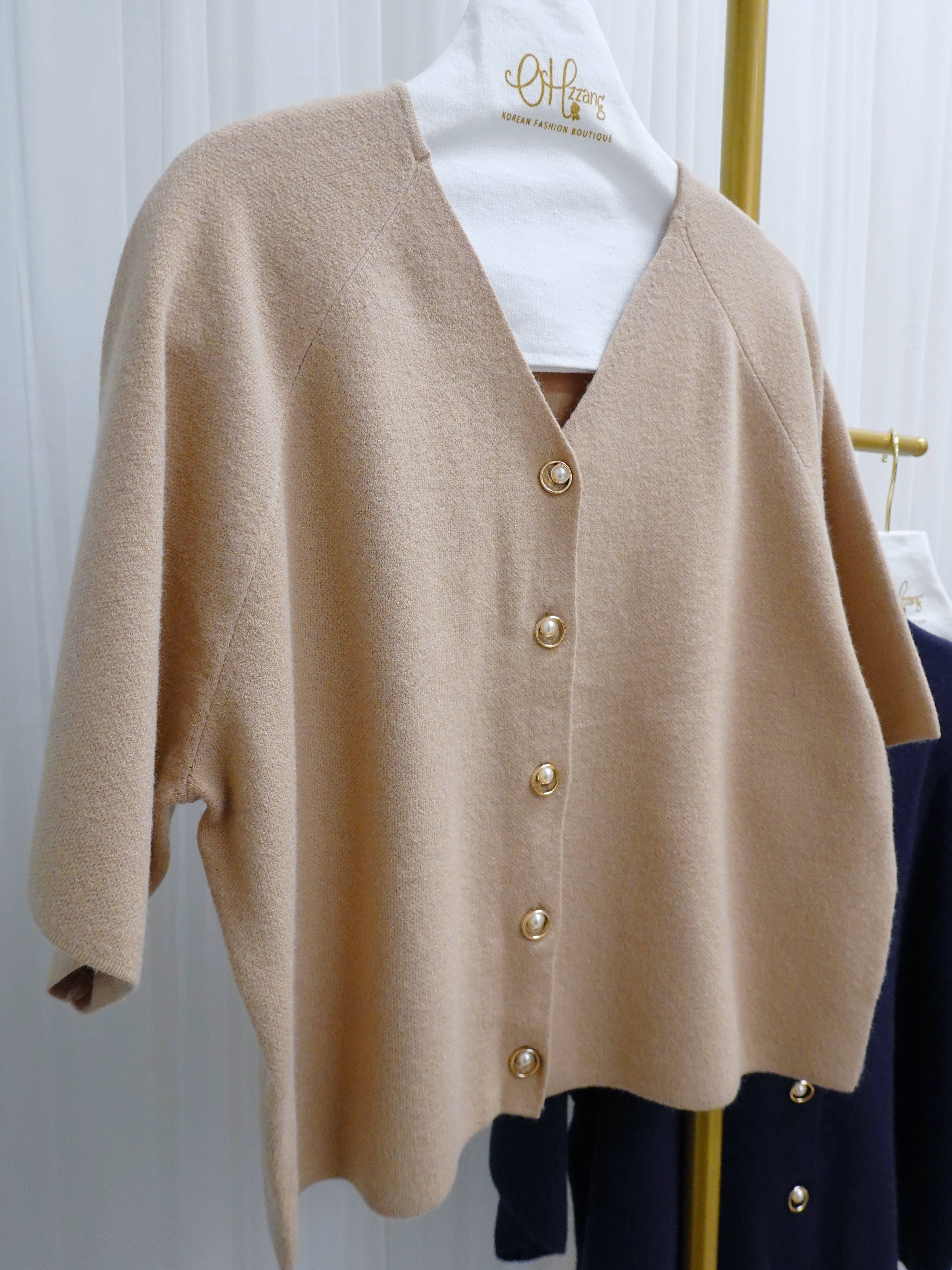 OUT11_09 珍珠金扣CDG (3色) 