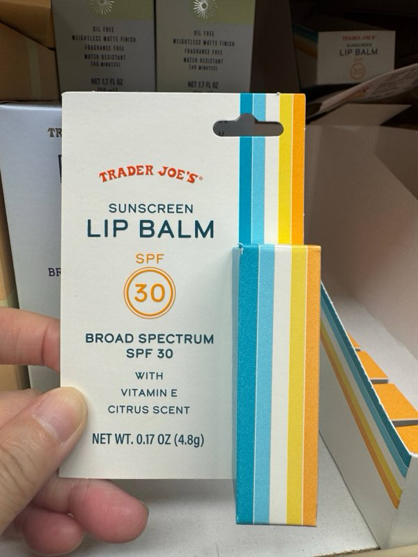 🇺🇸 Trader Joe’s Sunscreen Lip Balm SPF 30 防曬潤唇膏 4.8g