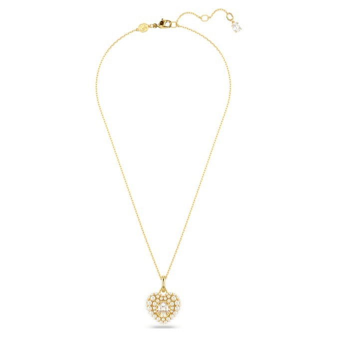 【現貨】Swarovski Hyperbola 愛心系列水晶珍珠頸鍊