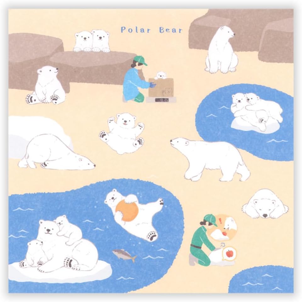 現貨｜ZOOm in Animals 北極熊 日本製 便條紙 Memo Notepad (5424411)