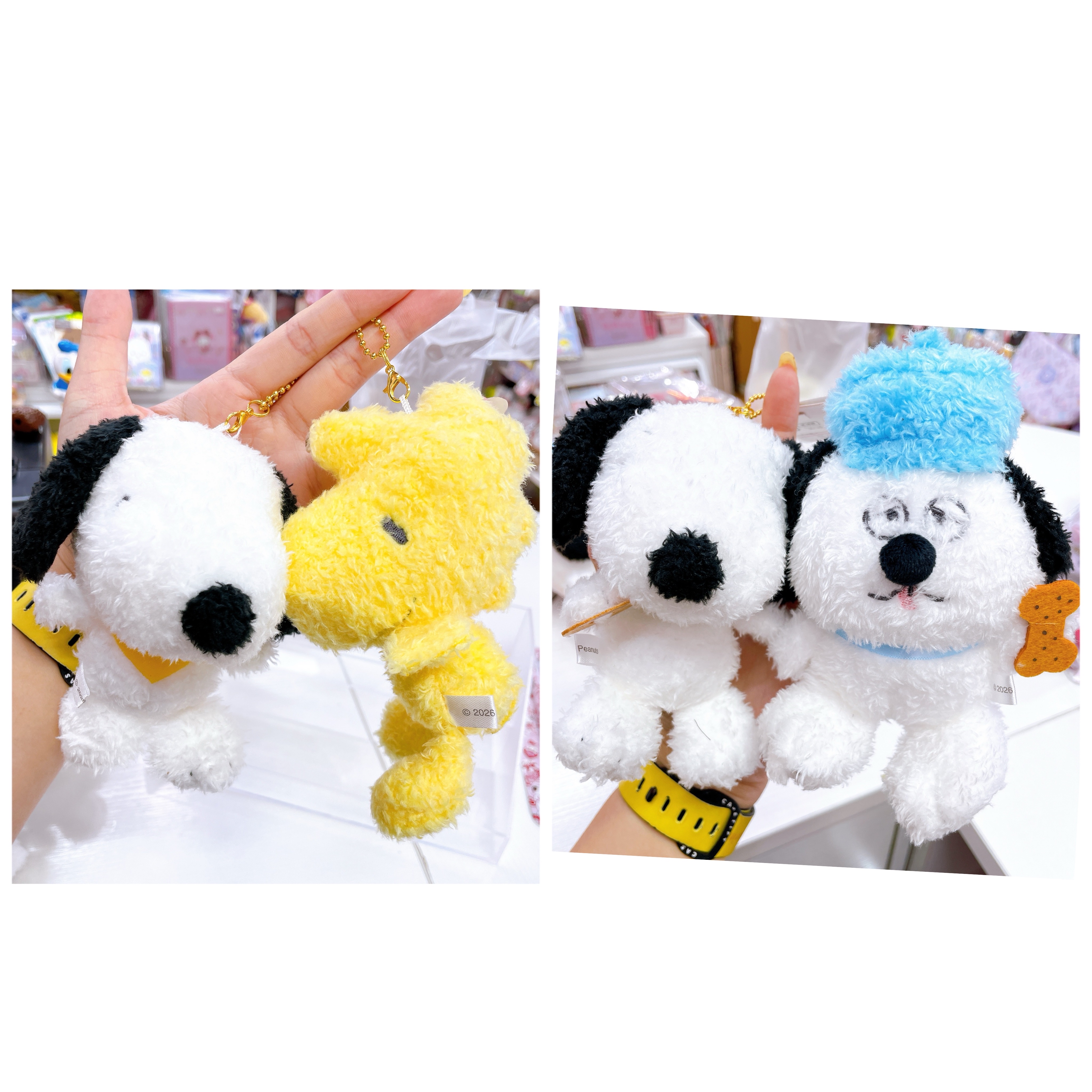 日本直送Snoopy新款磁石貼貼公仔 可以分開掛可以一齊掛