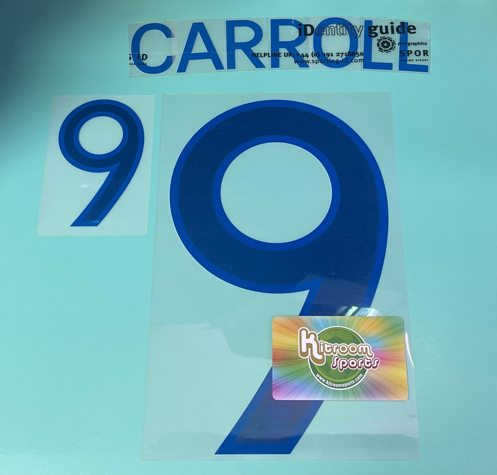 2010 England Away Nameset #9 CARROLL