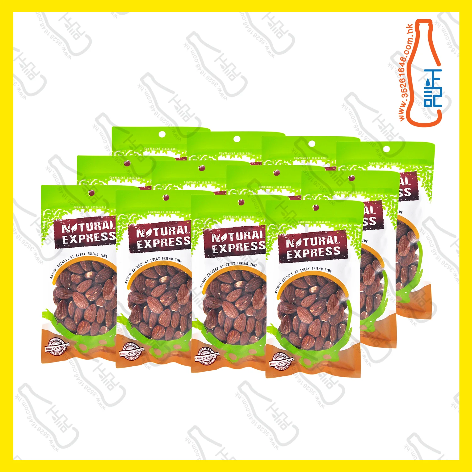 ==FT8301 Natural 鹽焗杏仁 100g x【12包】/袋