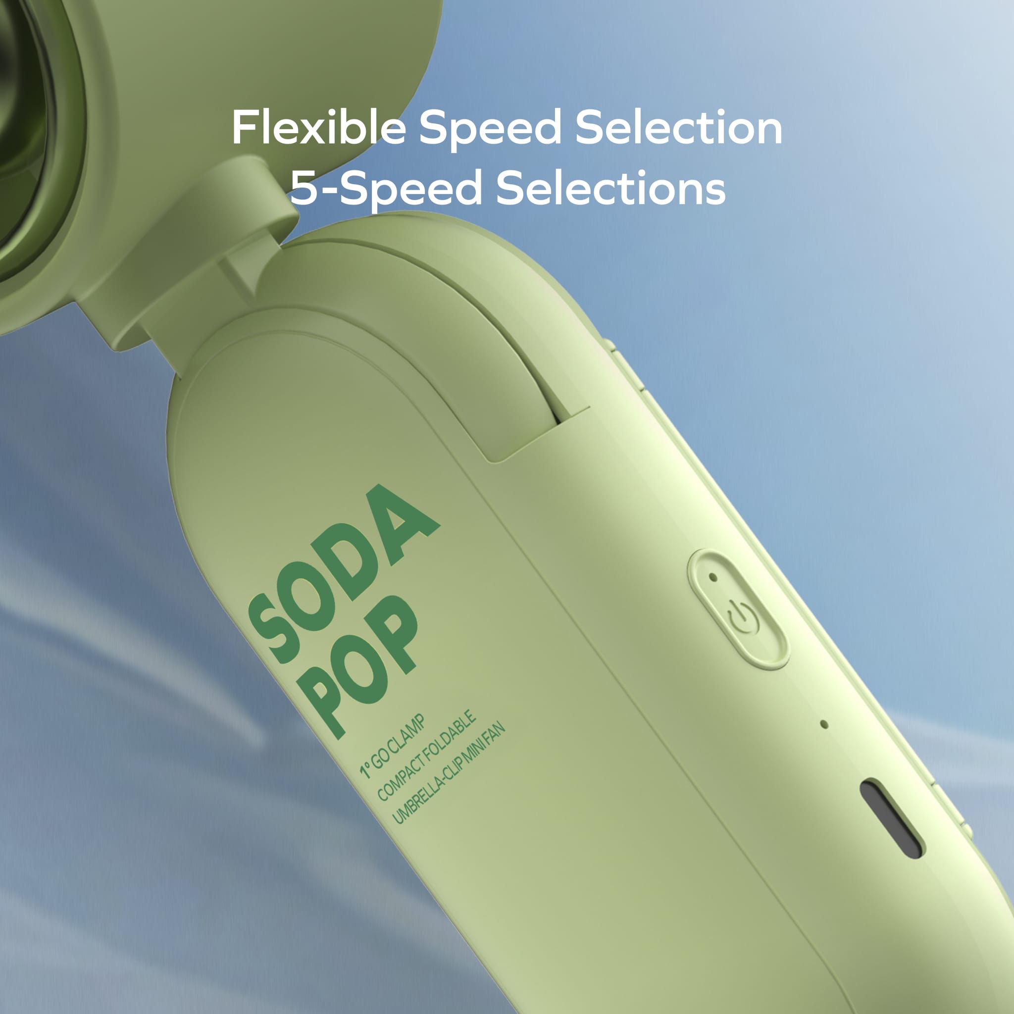 Momax 1°GO CLAMP Compact Foldable Umbrella-Clip Mini Fan