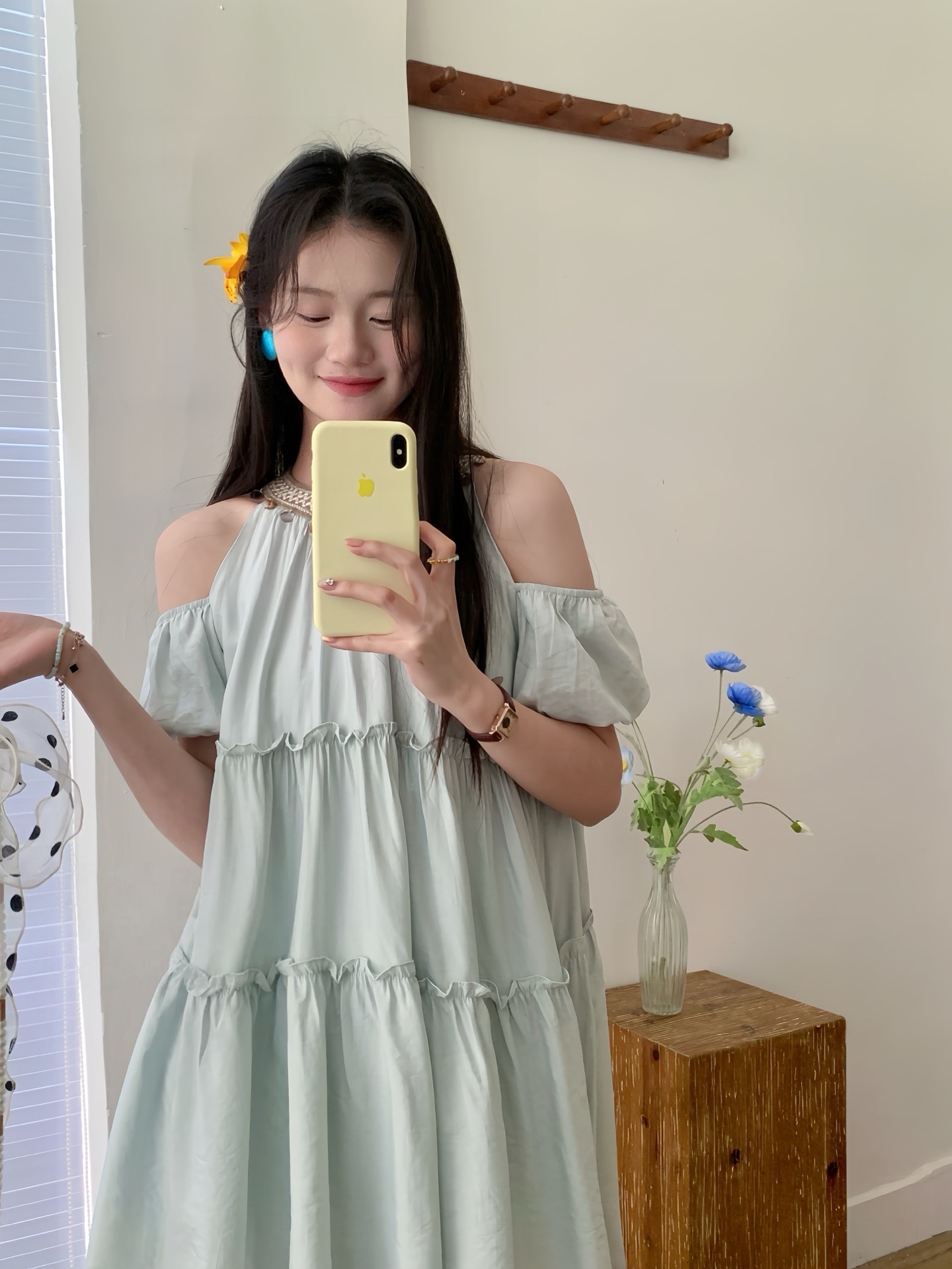 Natasha Bohemia Halterneck Dress 波西米亚度假风挂脖露肩连衣裙👗(3 colors)