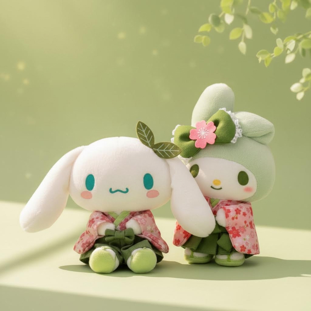 Sanrio - 抹茶袴系列公仔 (玉桂狗款)