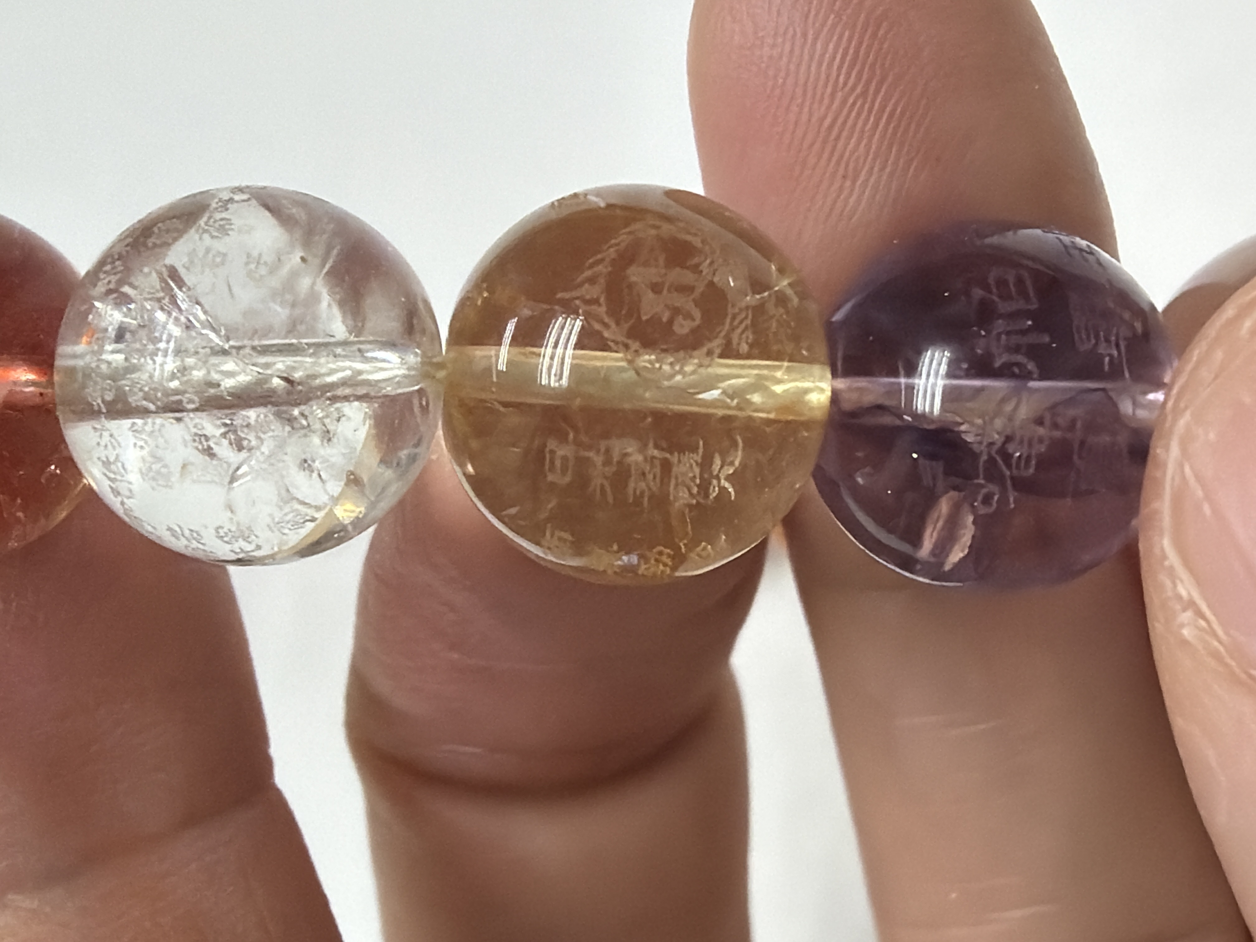 12mm 27部經典/咒集中一持珠（實繩+蓮花）