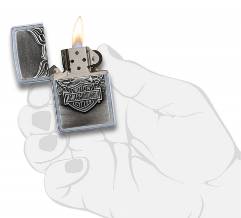 Zippo 20230 HARLEY-DAVIDSON® 鷹徽章 防風打火機 原裝行貨 美國製造 Windproof  ZIPPO 指定授權經銷商 |美國製造 | 收藏  哈雷 Harley-DavidsonR Eagle Emblem