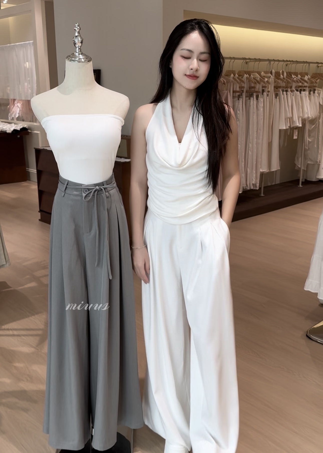 1793 Luxe Draped Wide-Leg Trousers 奢感垂感西装阔腿裤