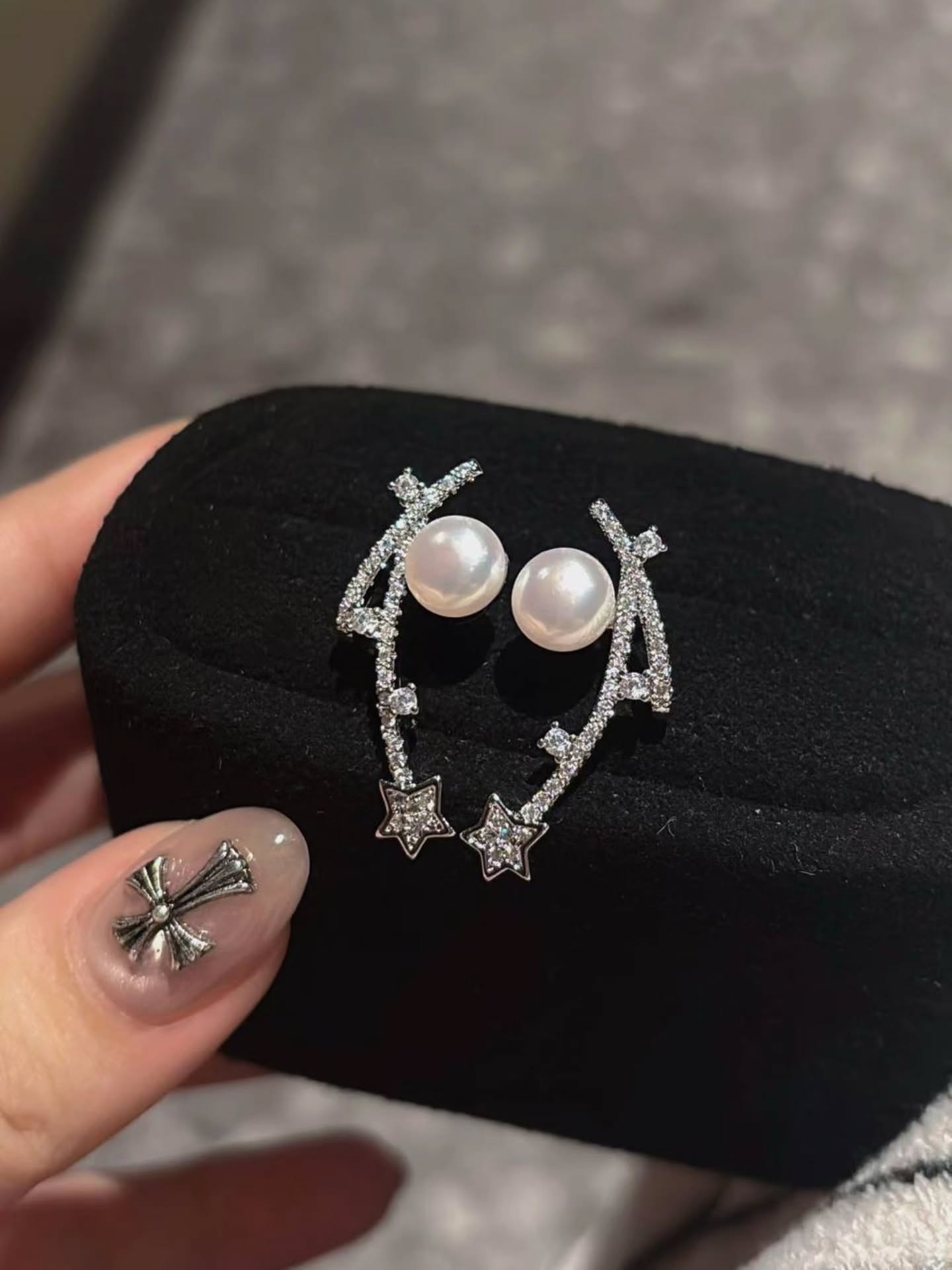 HEFANG同款气泡流星耳钉 🇨🇳