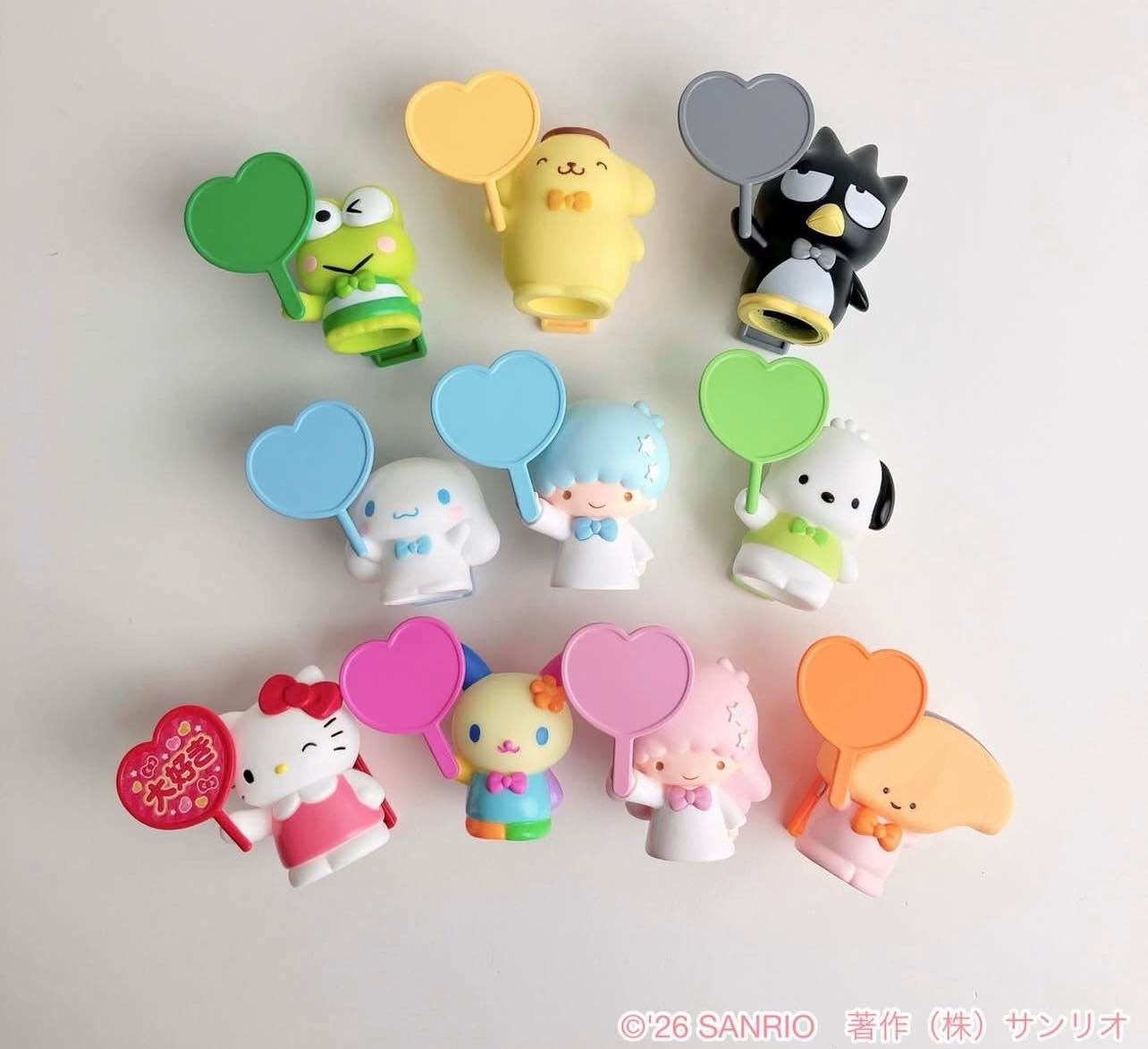 🎌日本直送🎌Sanrio 膠公仔連夾仔擺設 盲盒 