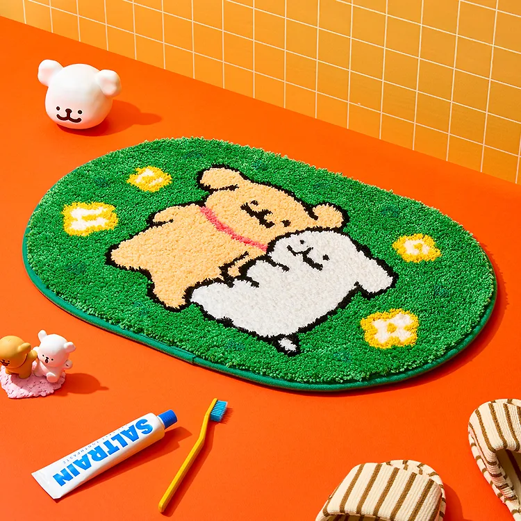 [Maltese & Retriever] Drowsy Afternoon Mini Rug