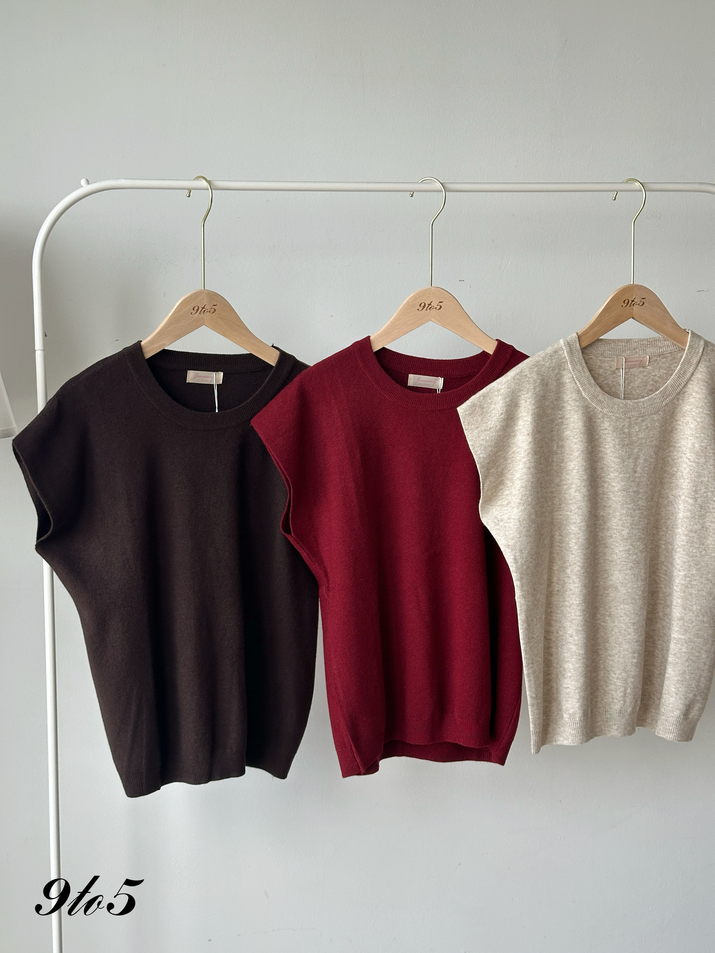 T4184 Cape Sleeve Knit Top - 5 Colors 