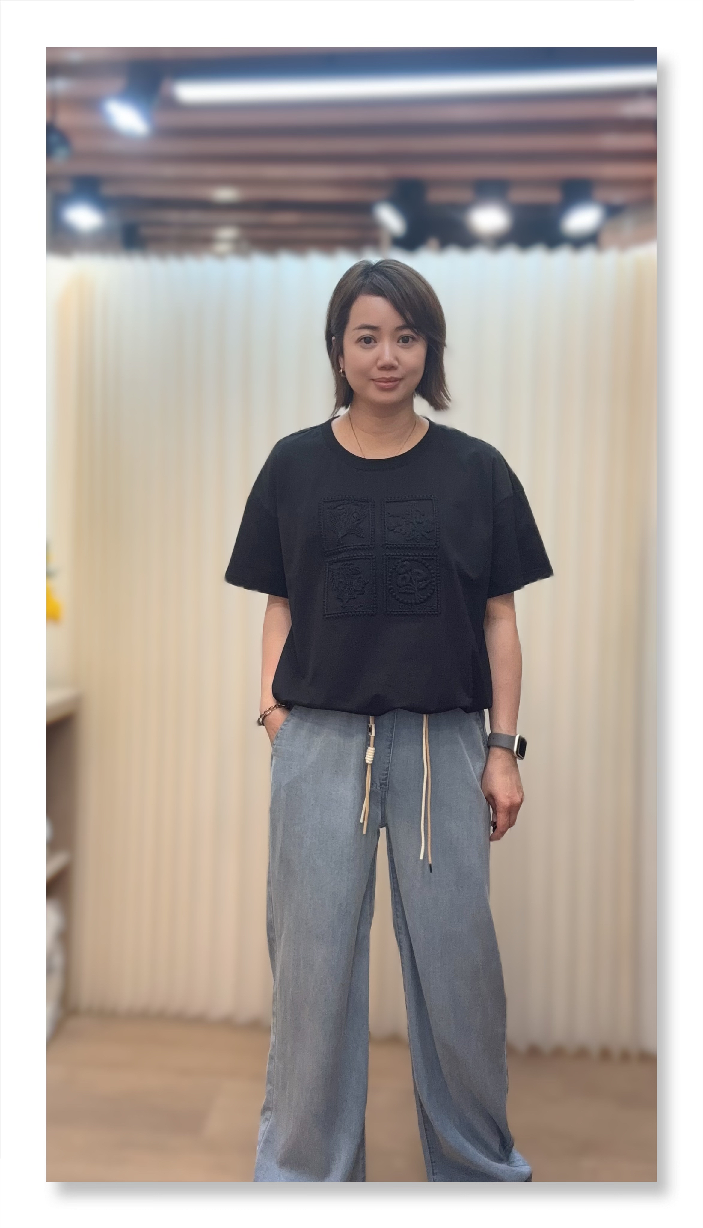 混棉彈性繡花衫 M969 846329269