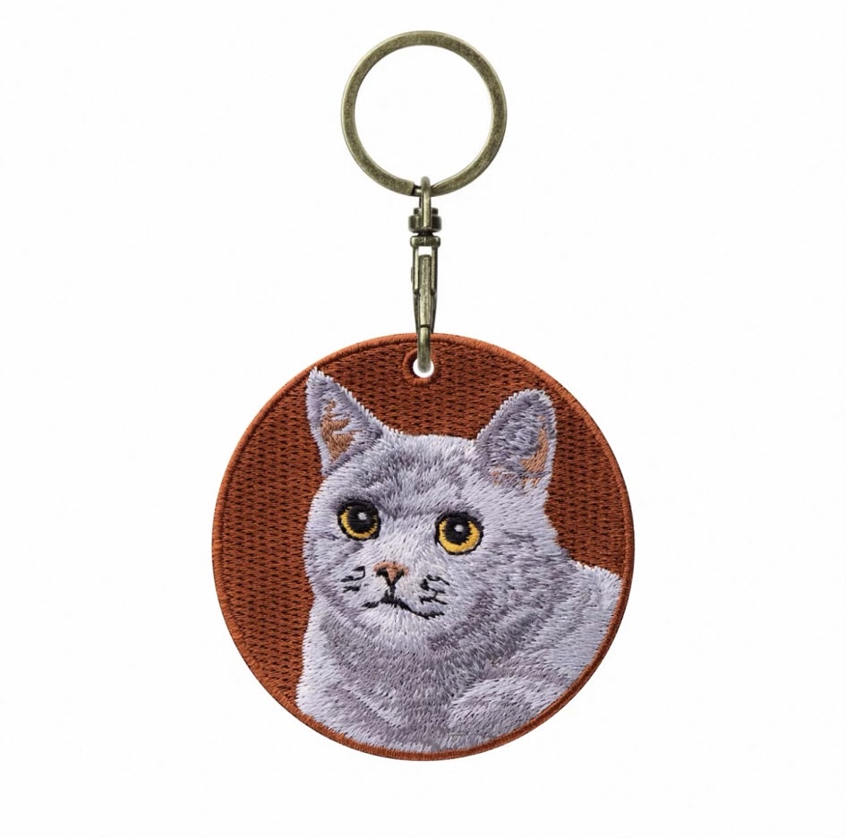 【貓類🐈】雙面刺繡吊飾