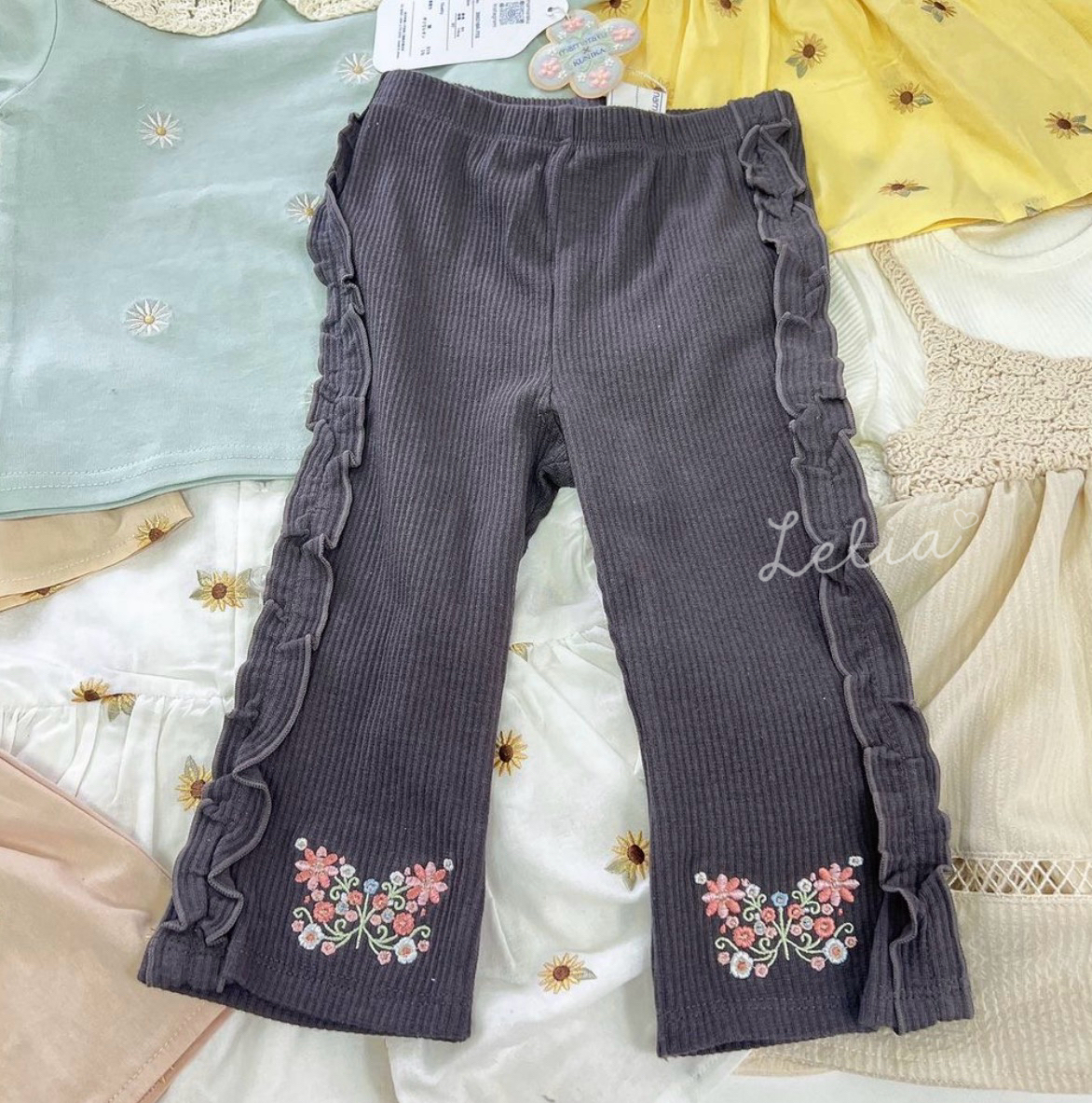 🔸返貨中🔸mamaraku刺繡長褲