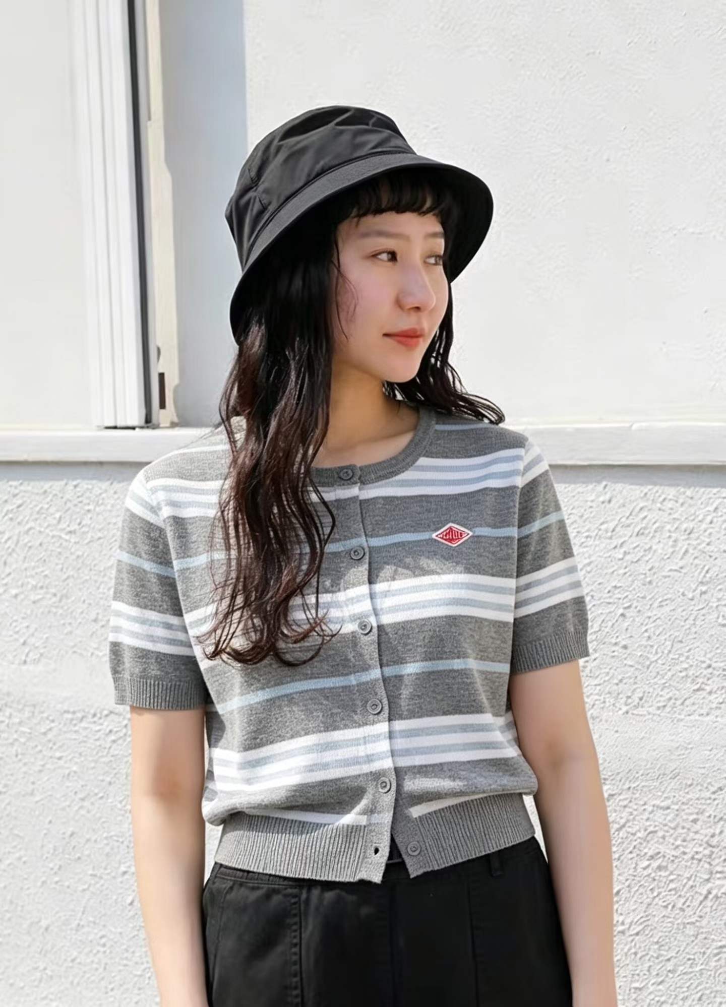 預訂 Danton間條針織上衣 [貨號26A1443]