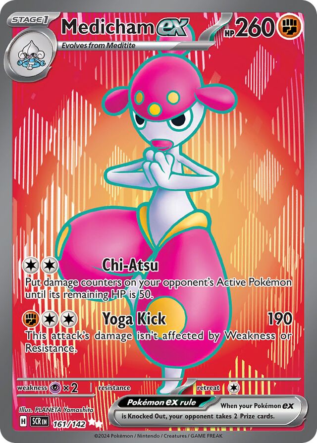 Pokemon TCG SV07 Scarlet & Violet : Stellar Crown Booster Box - Medicham ex - 161/142 (Full Art)