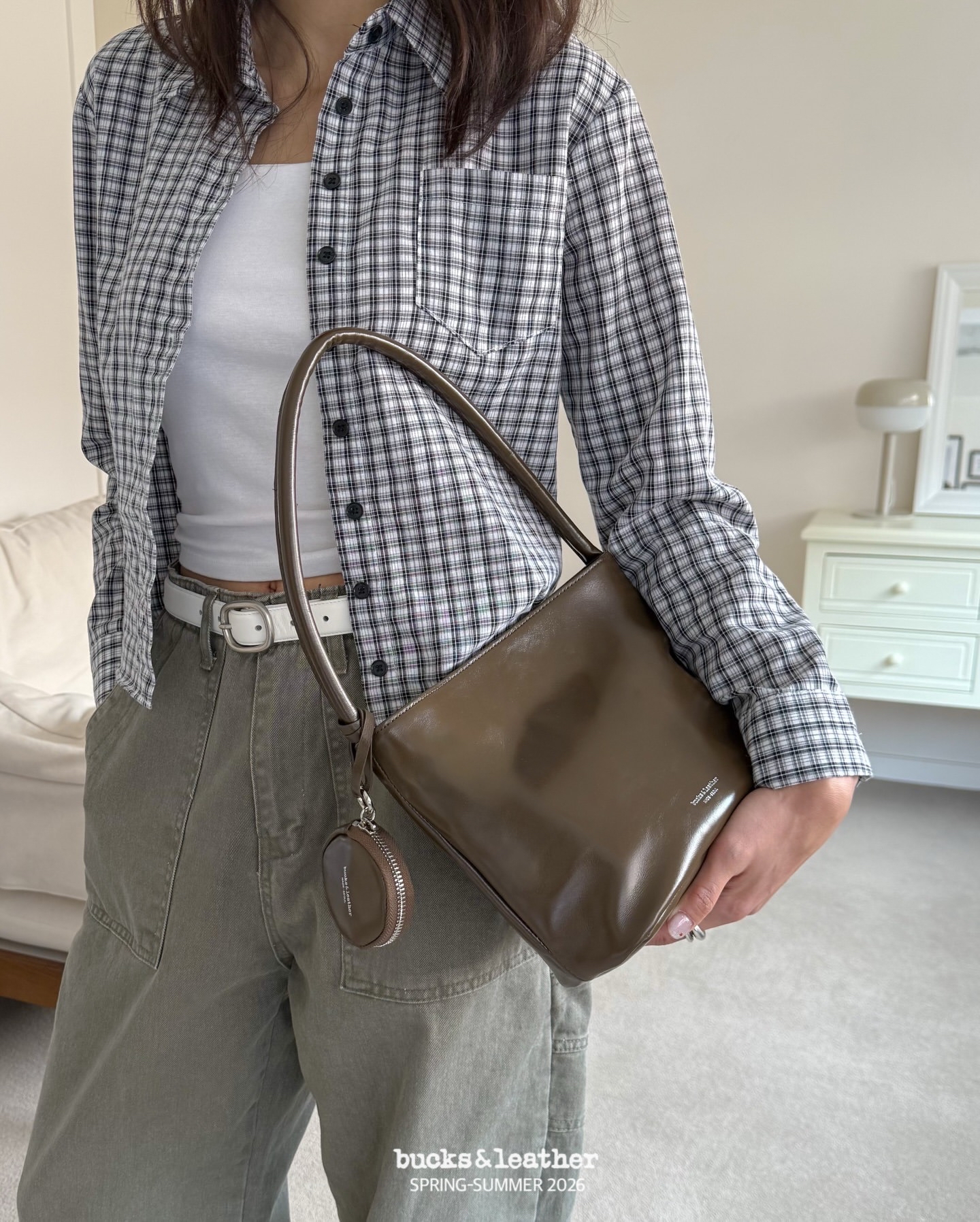 連線一口價, 不再有額外折扣【26SS】 預訂_More Bag with mini conis bag By Bucks & leather