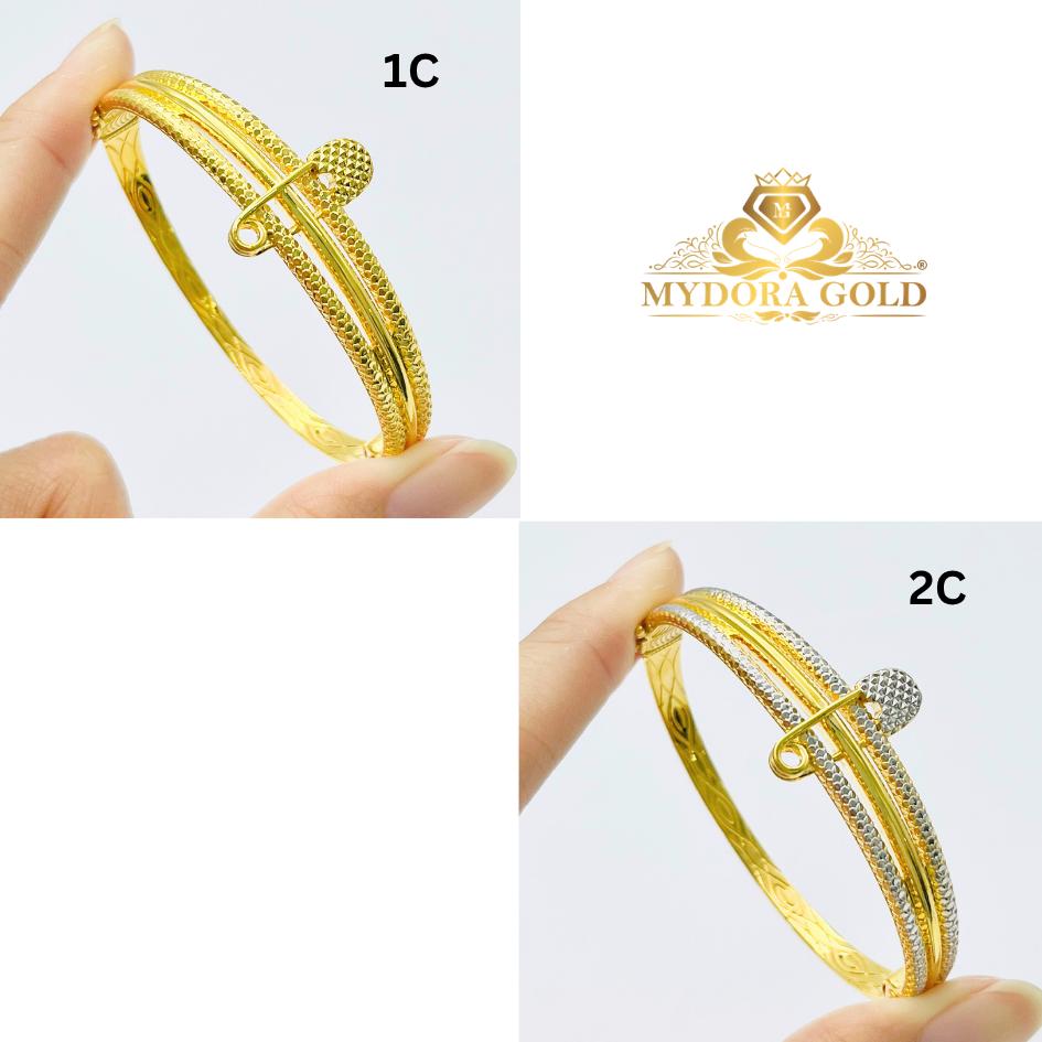 MYDORA Gelang Fesyen Safety Pin l EMAS 916/22K