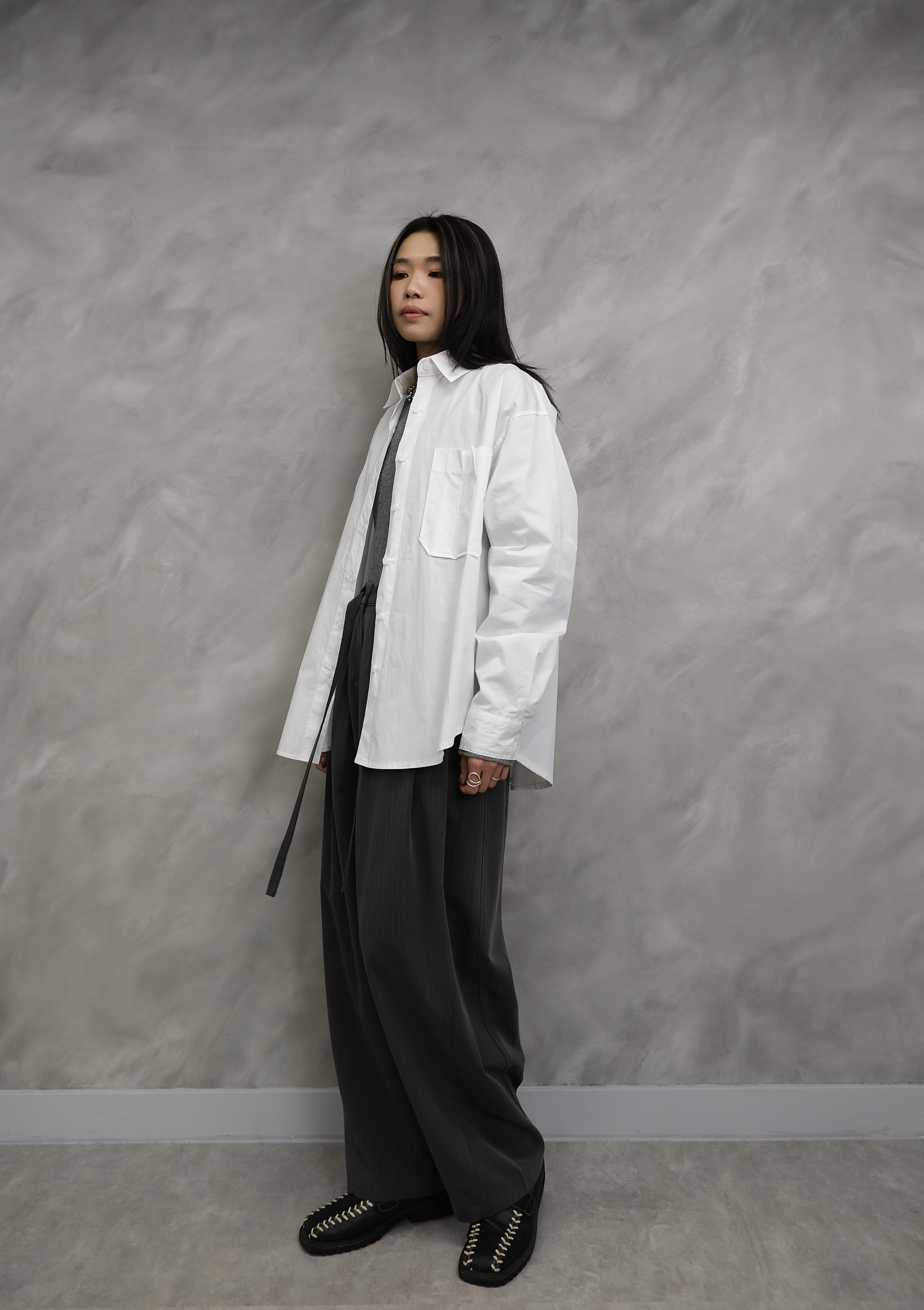 Pleated pocket shirt #sh27