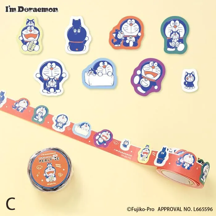 [訂購] 多啦A夢貼紙 卷裝貼紙 MT 紙膠帶 Doraemon文具精品 (日本製)｜四葉草系列