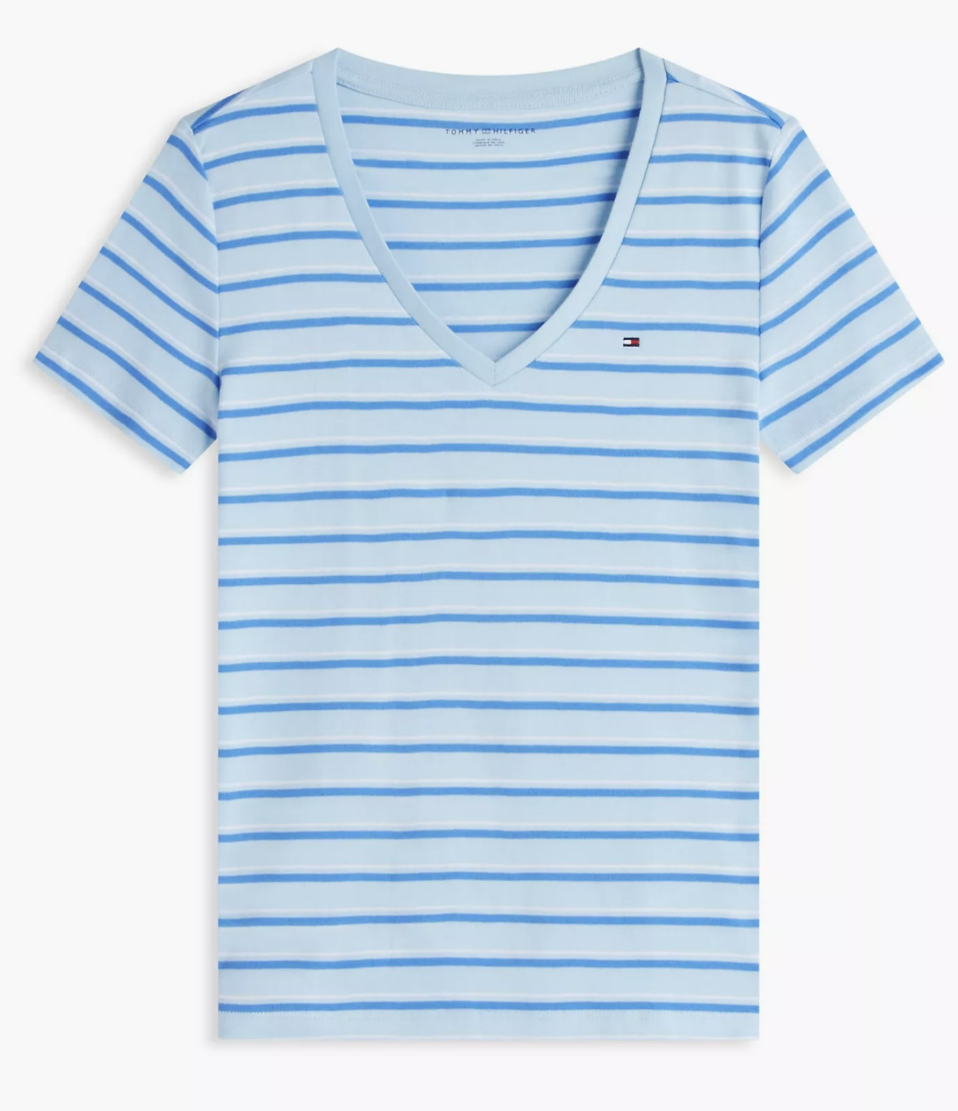 Tommy Hilfiger Stripe V-Neck Favorite T-Shirt