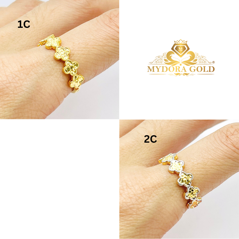 MYDORA Cincin Sisik Clover (5G) l EMAS 916/22K