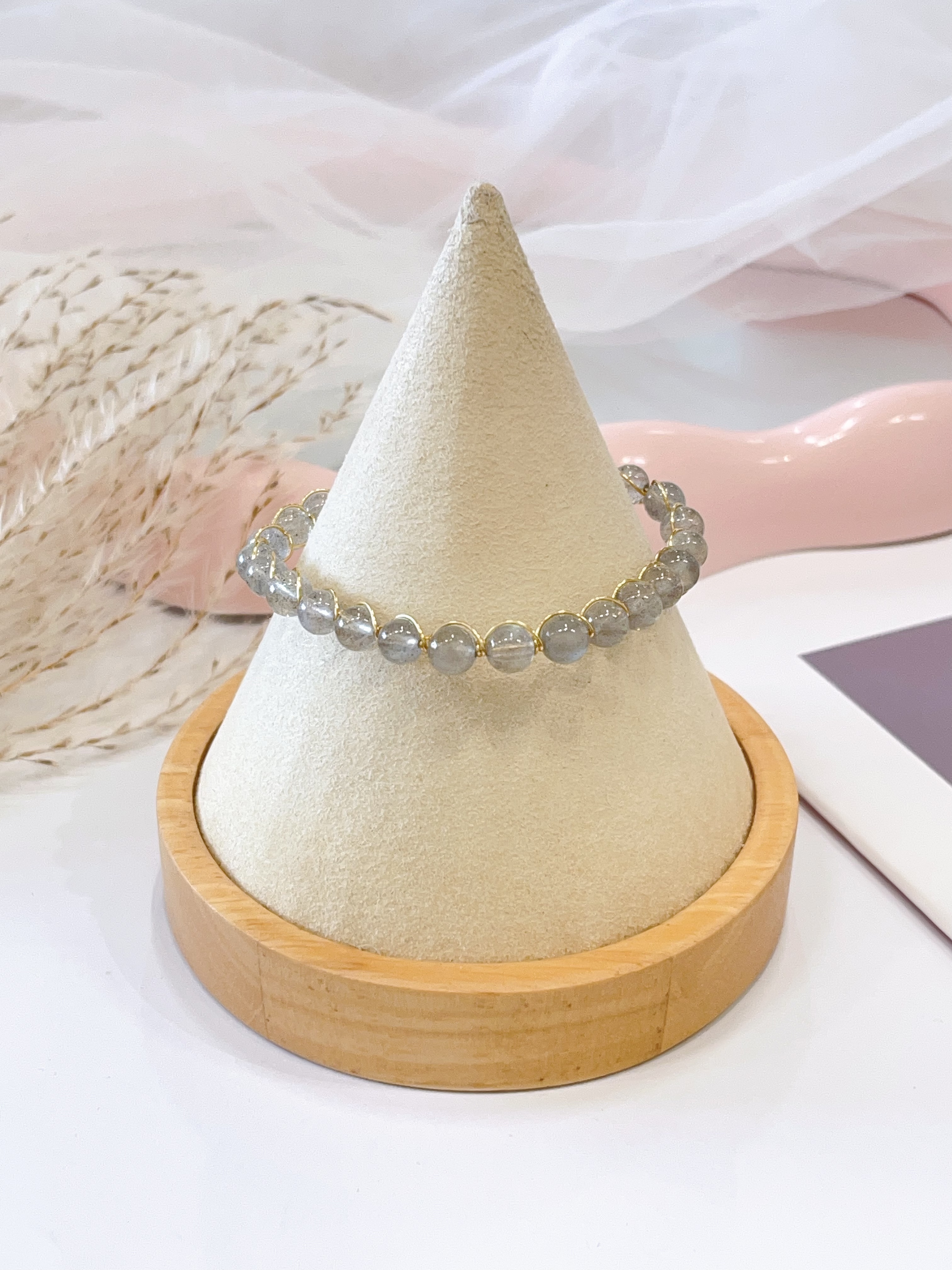 🌙 月光石手串 Moonstone Bracelet | 6mm