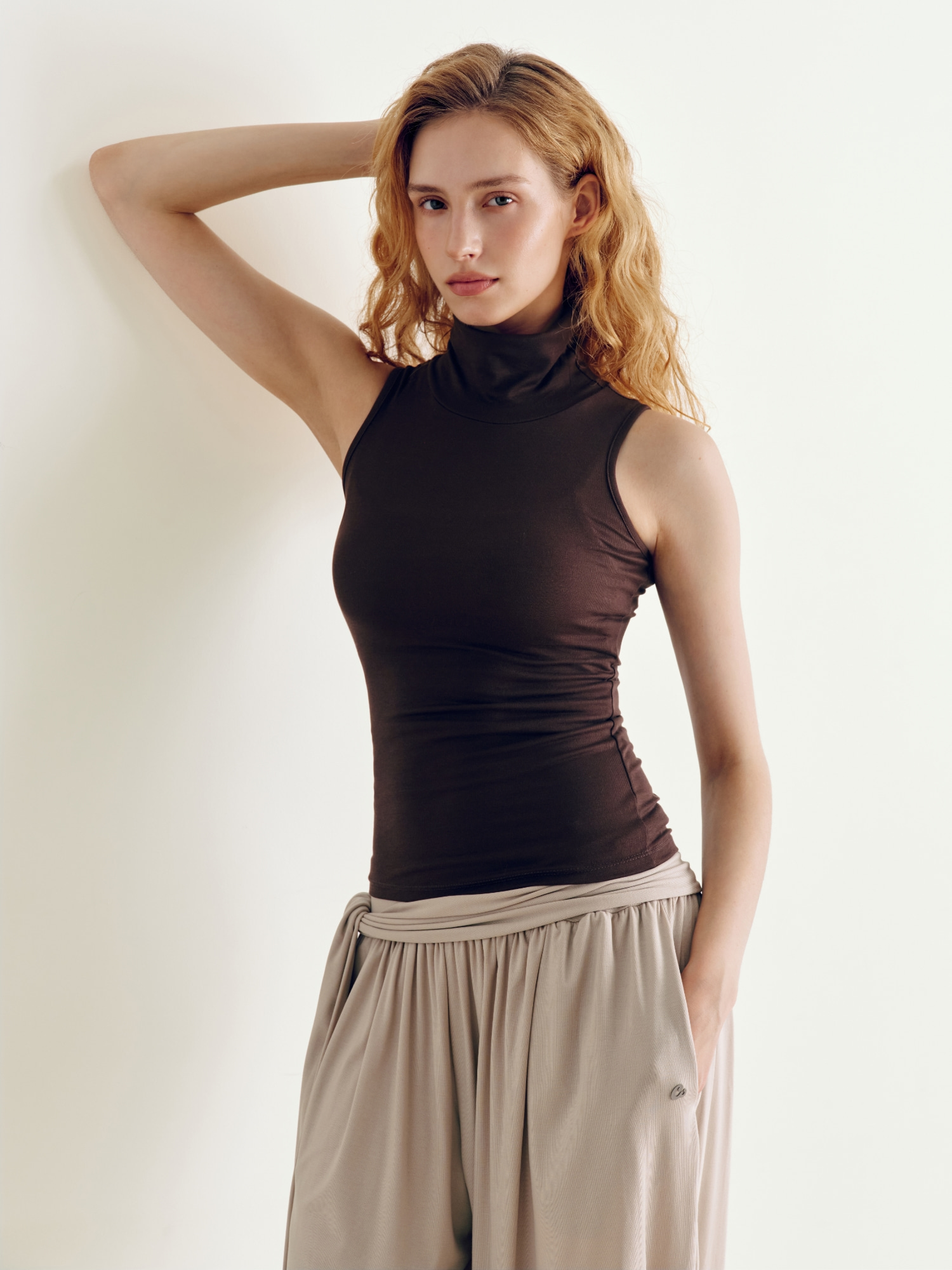【秋冬高領薄背心】預購_Satva Turtle-Neck Sleeveless by Conch