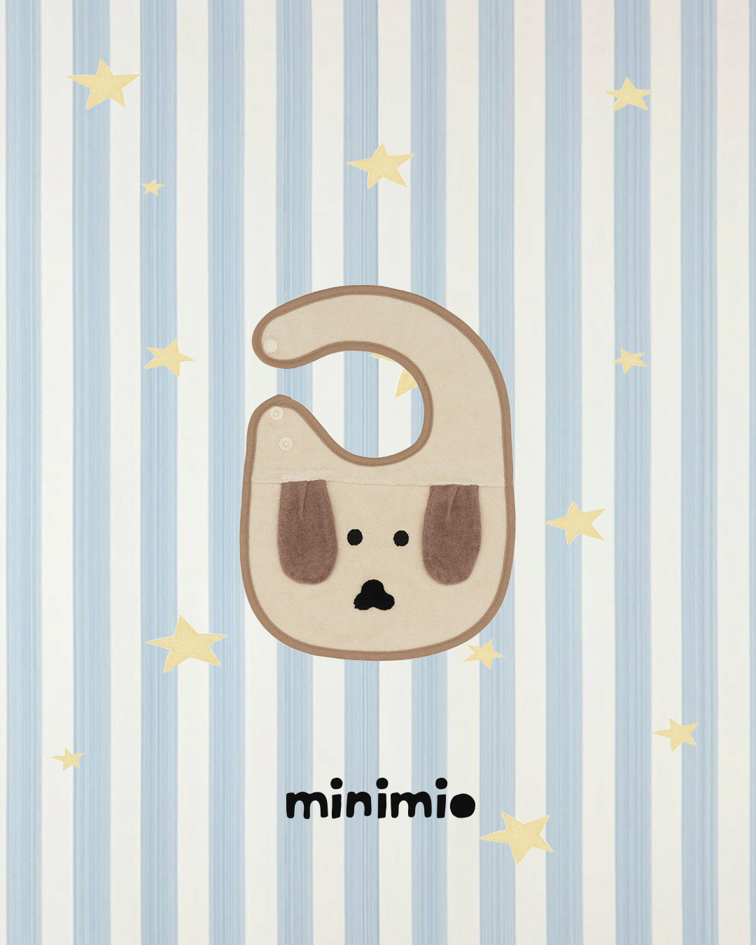 Minimio手繪風口水肩（狗仔）