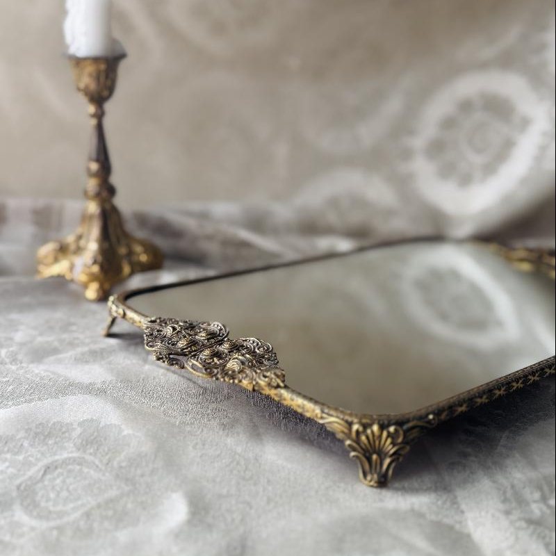Vintage c.a. 1940-50s Made in England Regent of London Mirror Tray Vanity Tray- 20 x 30cm (MT2496)