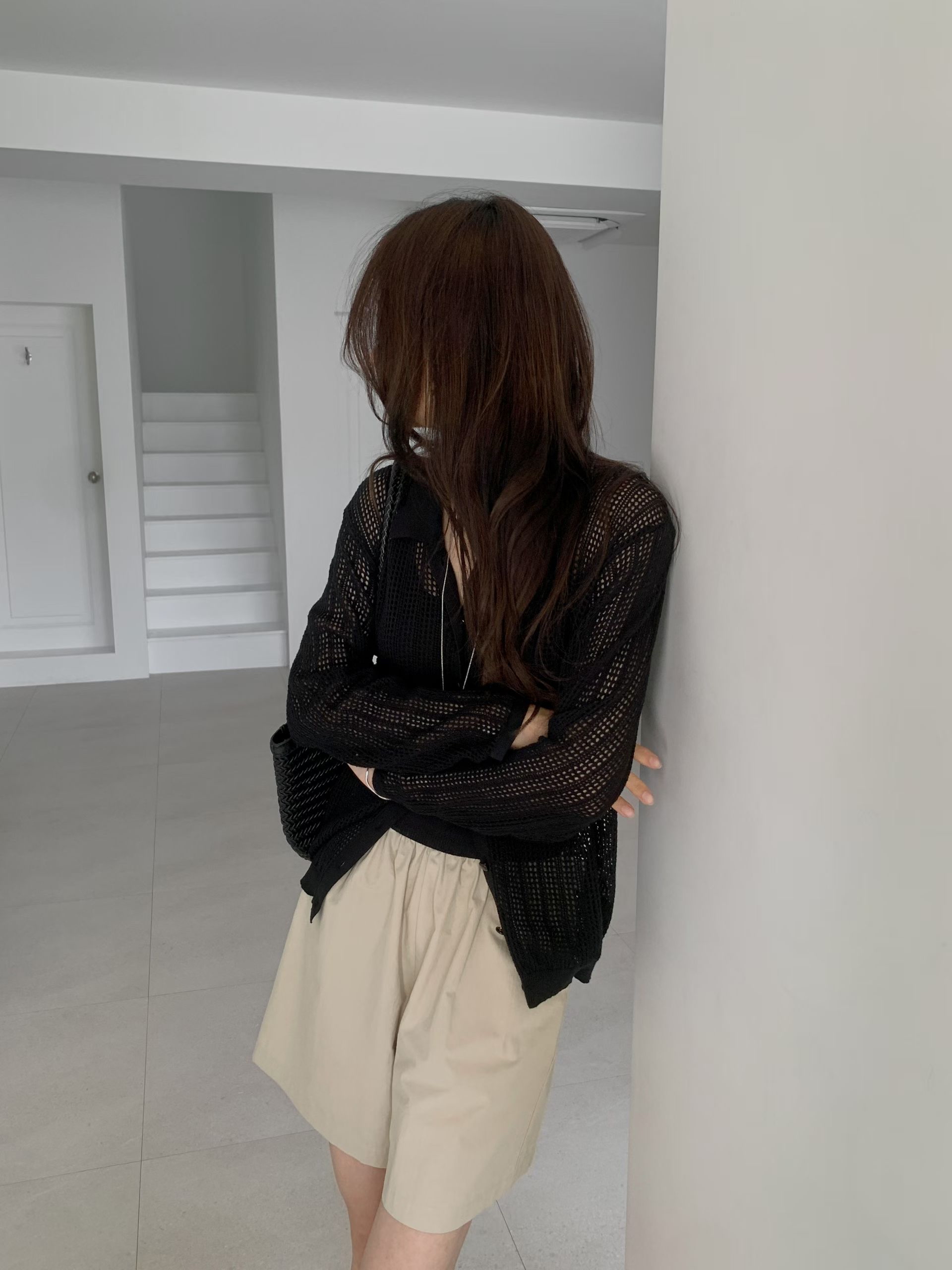 Summer open knitted cardi