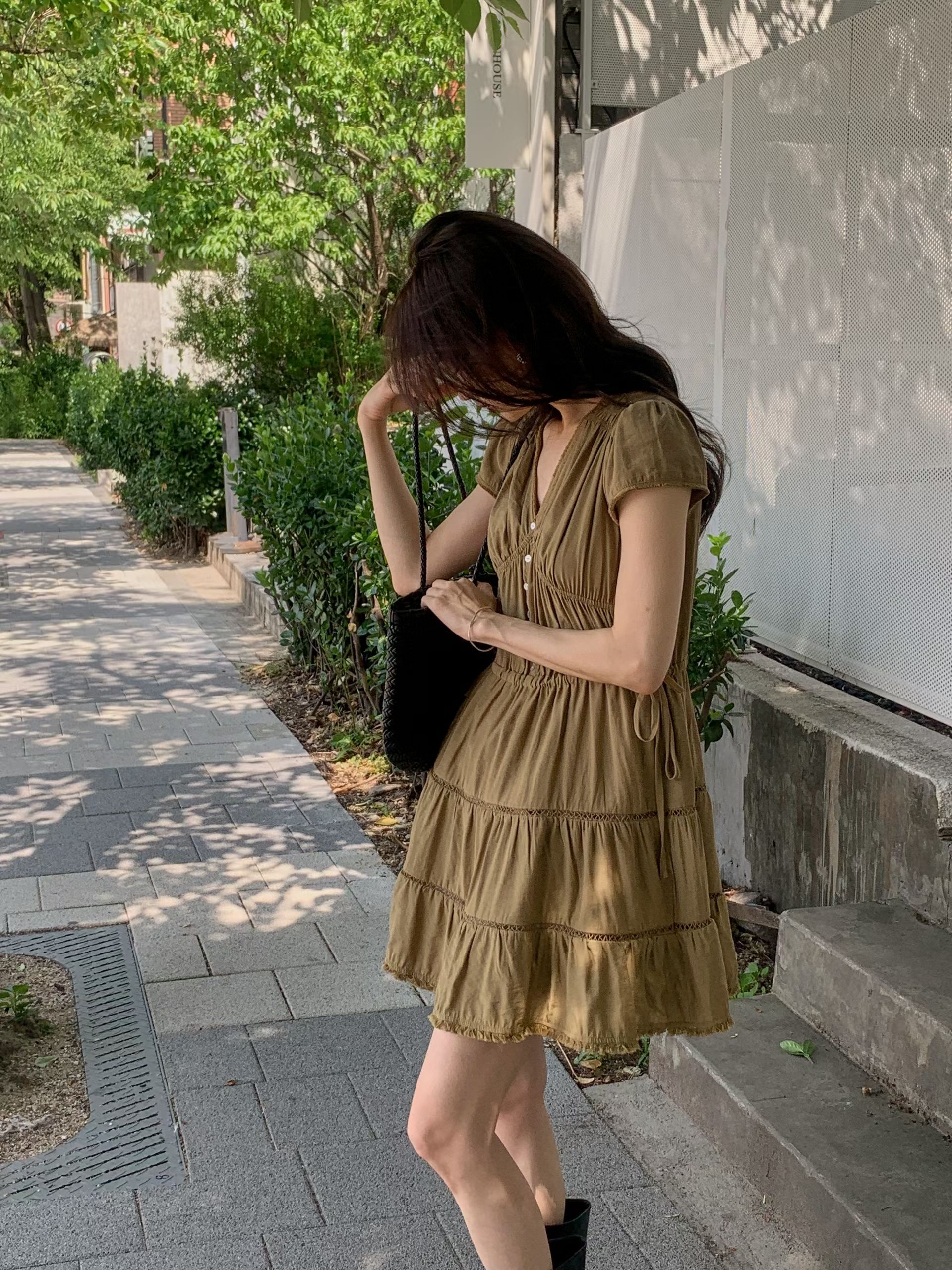 Lovely shirred dress