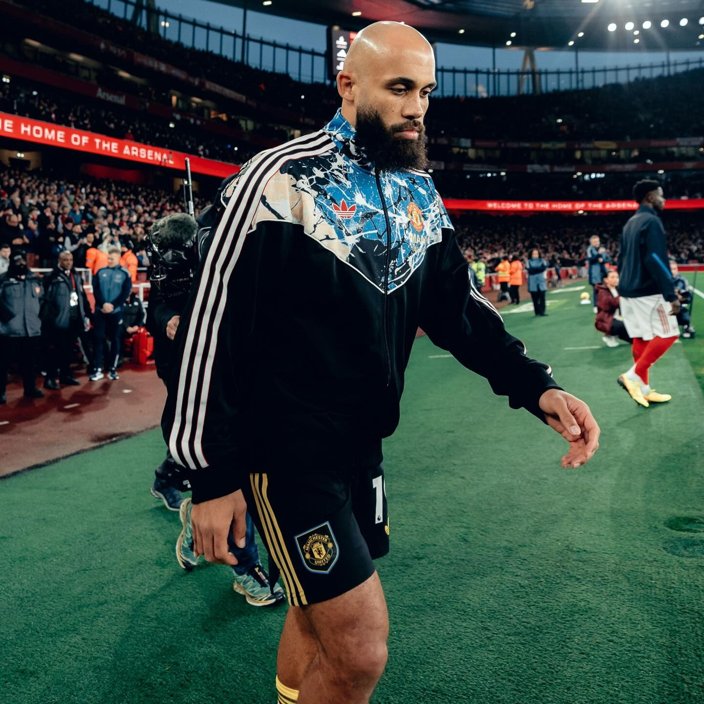 🎶⚽Adidas Manchester United 曼聯 × Stone Roses 進場外套 JZ7094