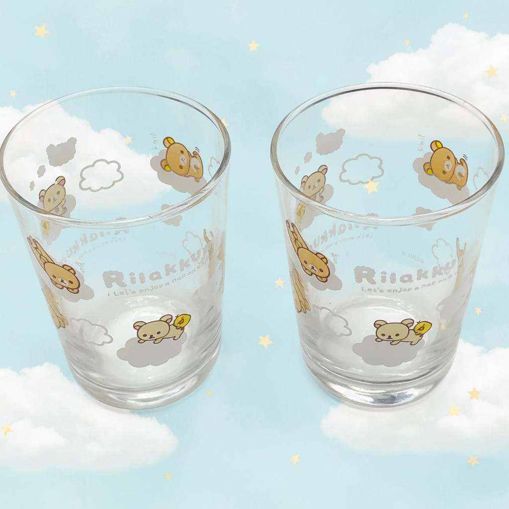Rilakkuma啡.熊對庄玻璃杯  (AY-66301E)