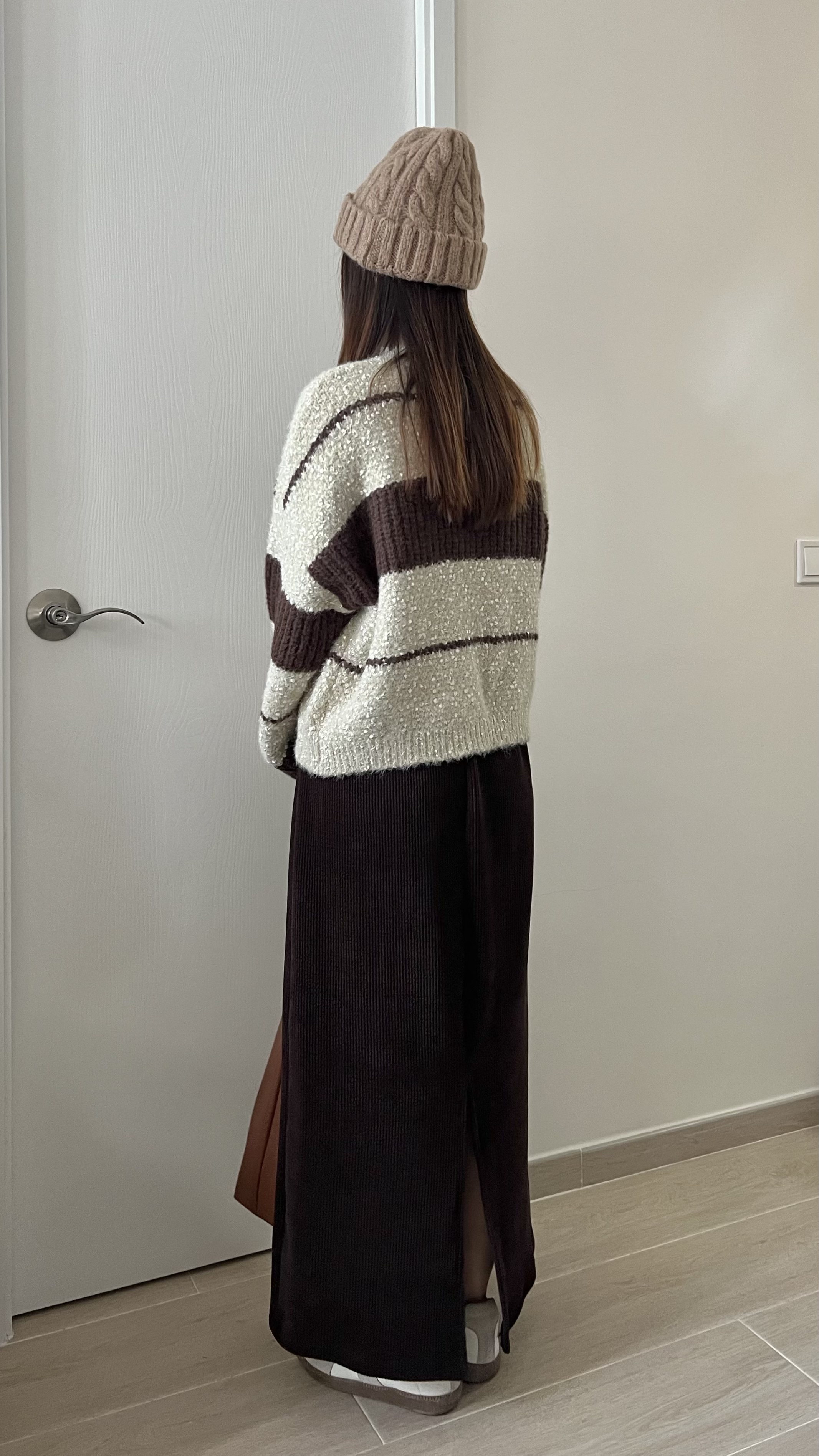 厚實直筒長裙 免熨