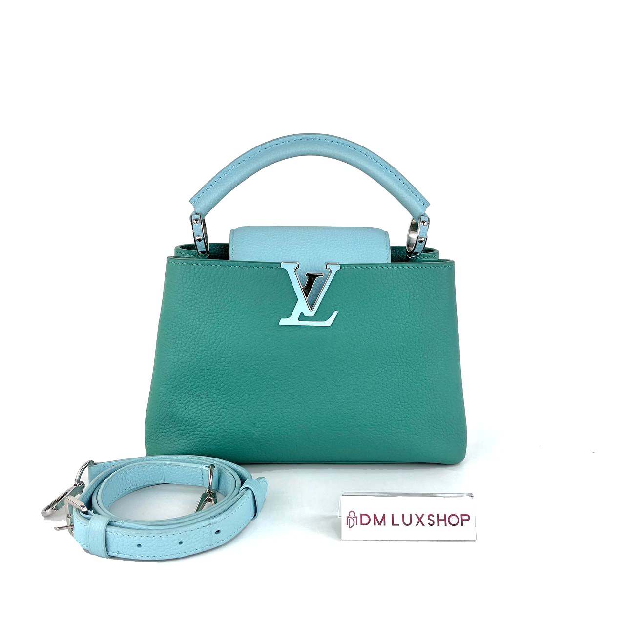 LV Capucines BB Green & Blue Taurillon