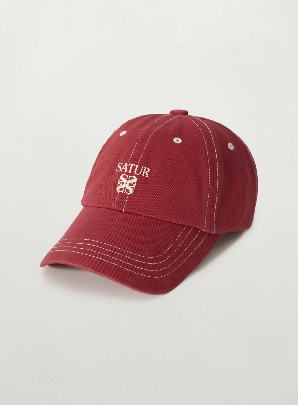 𝐒𝐀𝐓𝐔𝐑 Contrast Stitched Dyed Ball Cap 🧢