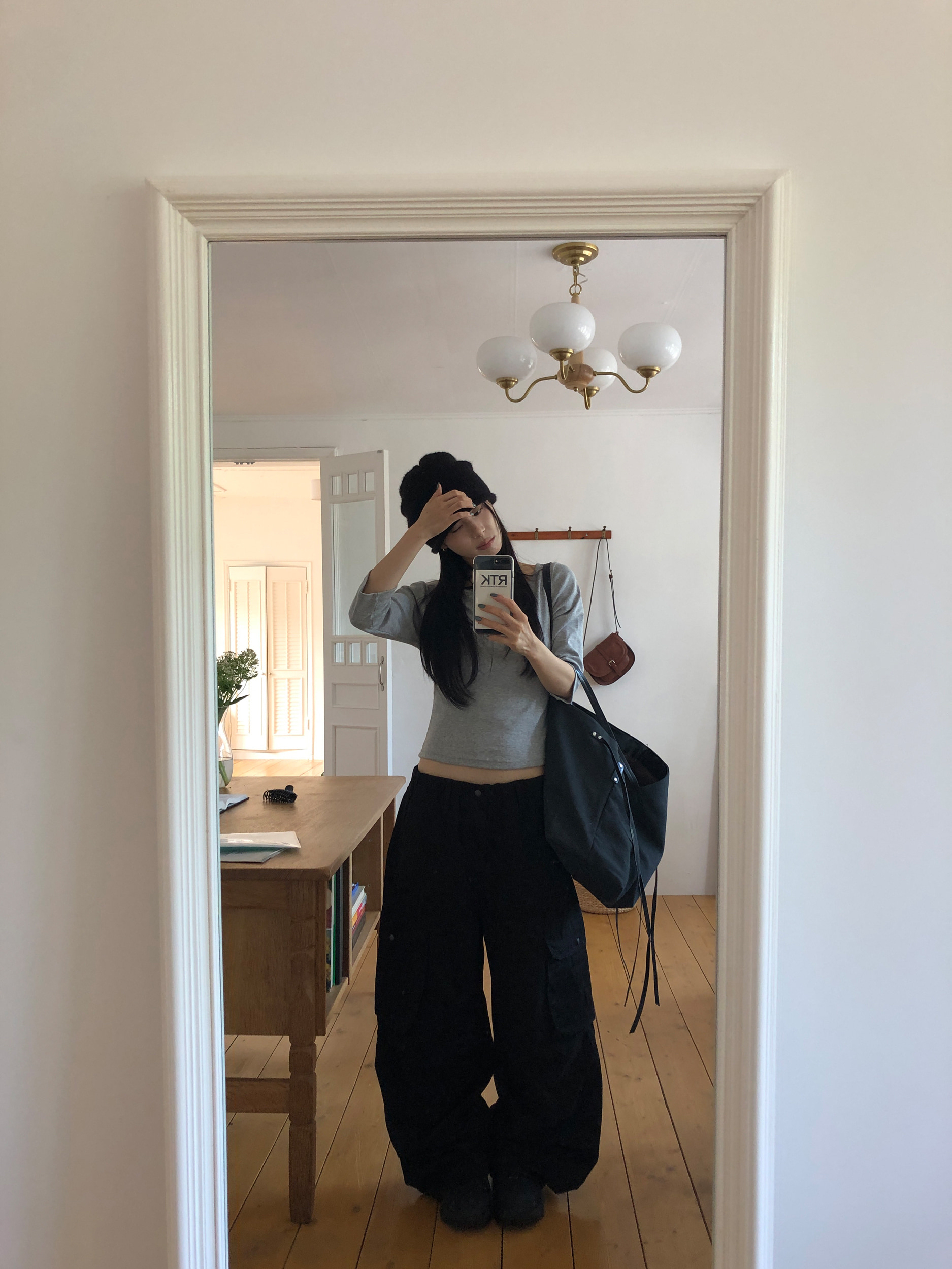 Boat Neck Mid Sleeve Top