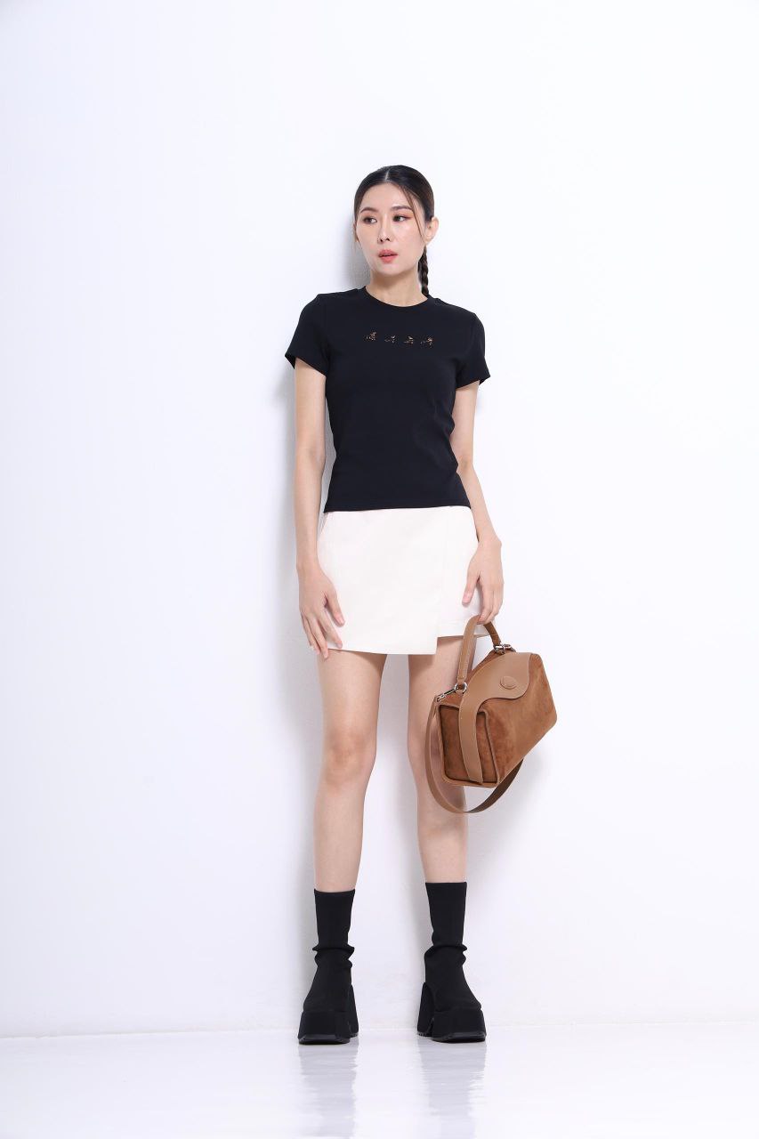 刺绣小狗图案上衣 2611