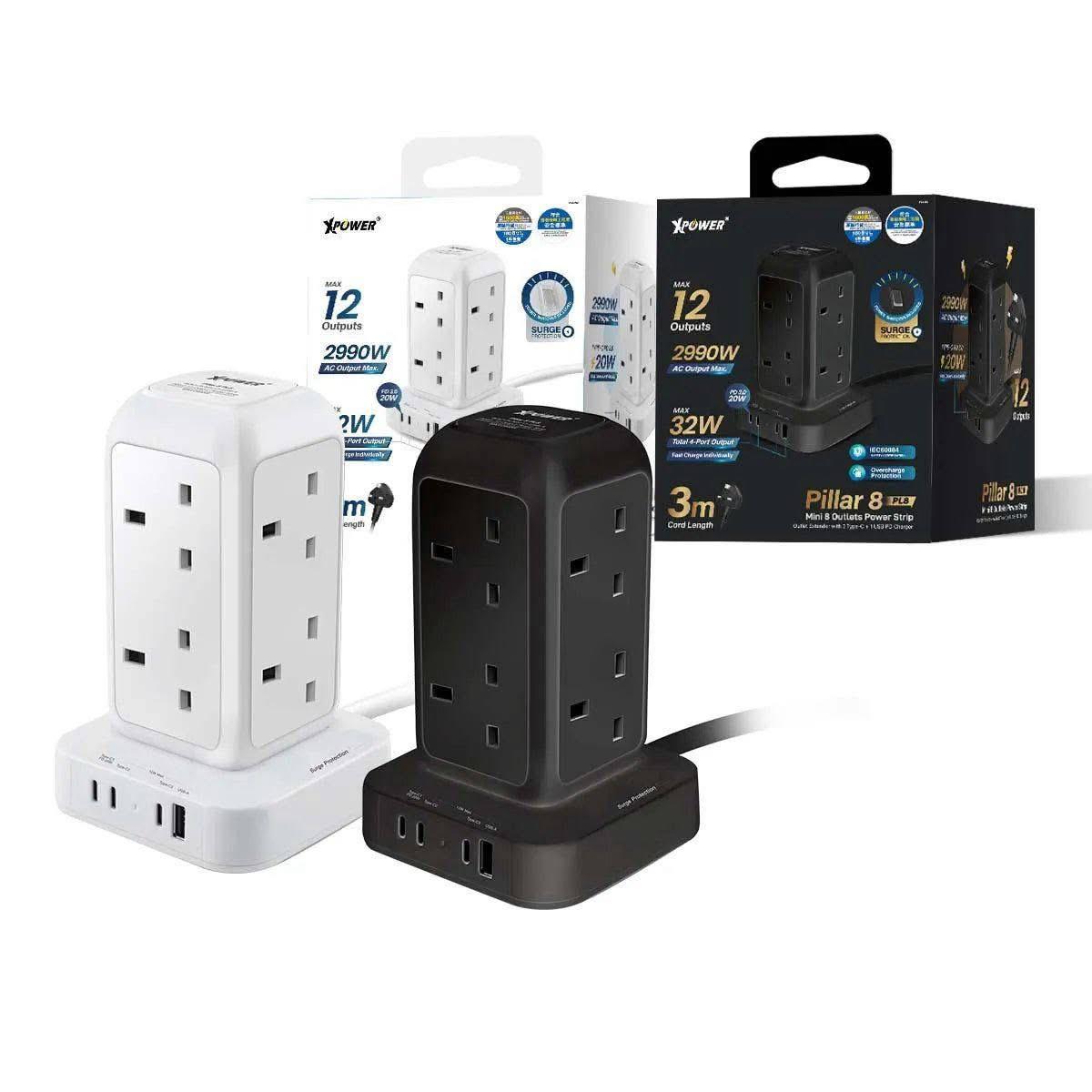 XPower Pillar 8 PL8 迷你直立式12輸出拖板