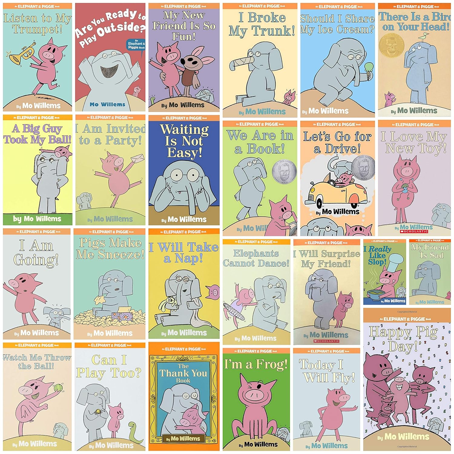 Elephant & Piggie Collection 小象和小豬系列繪本｜25 books｜點讀版 吳敏蘭推薦