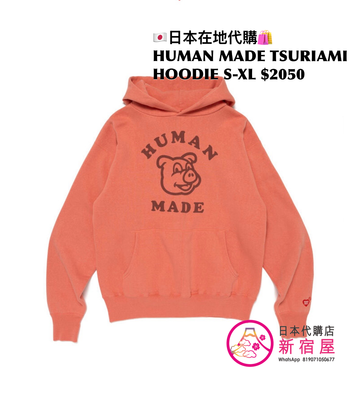 HUMAN MADE TSURIAMI HOODIE