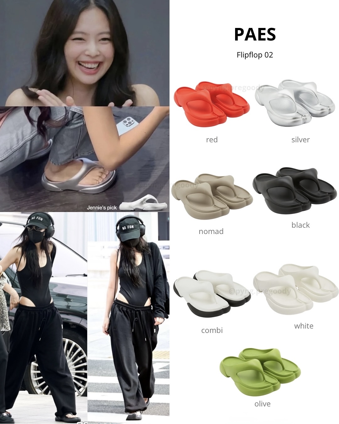 🇰🇷韓國Paes Flipflop 02 Jennie’s pick 