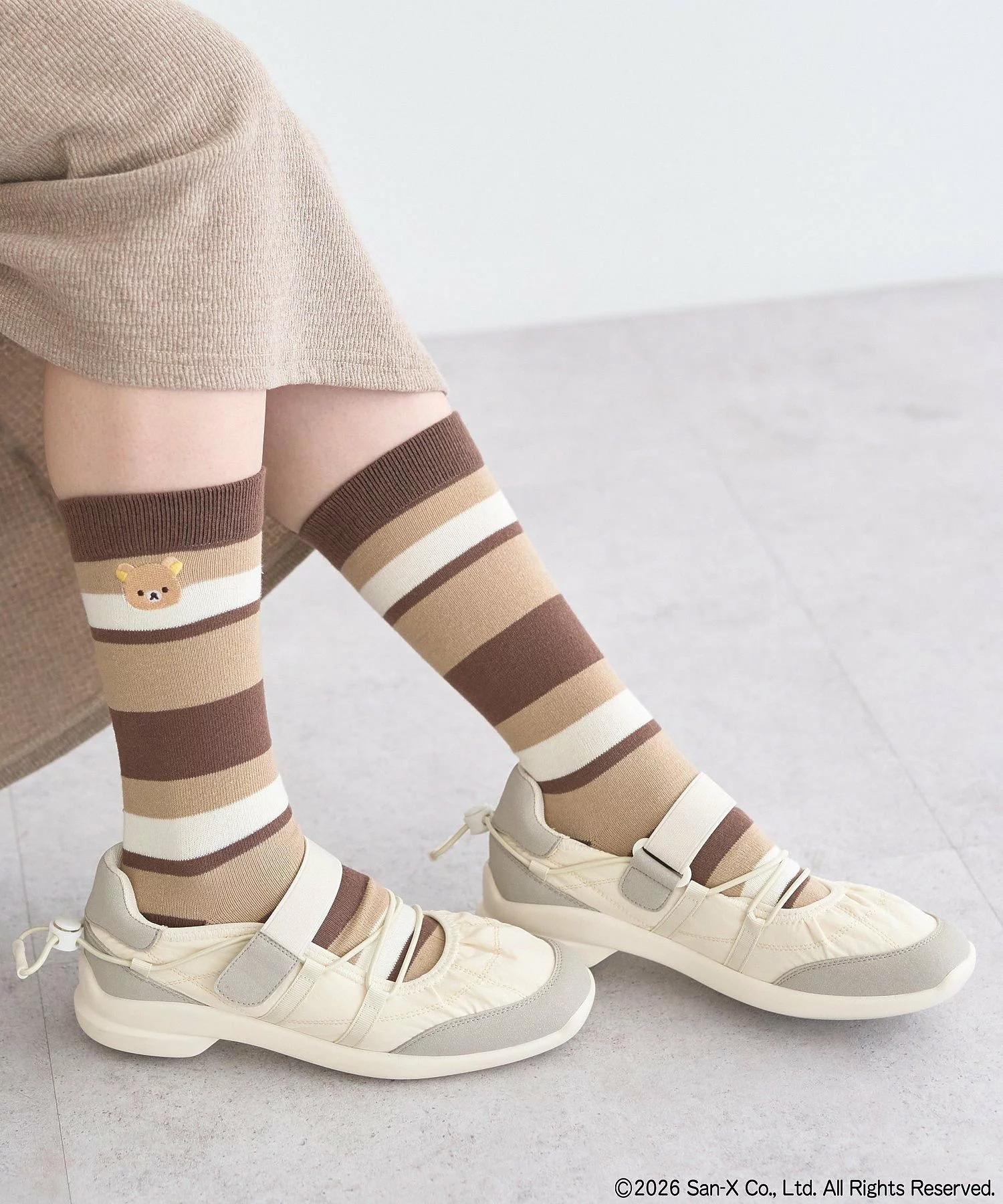 日本預訂📍日本鬆弛熊 × earth music&ecology系列 - 長襪